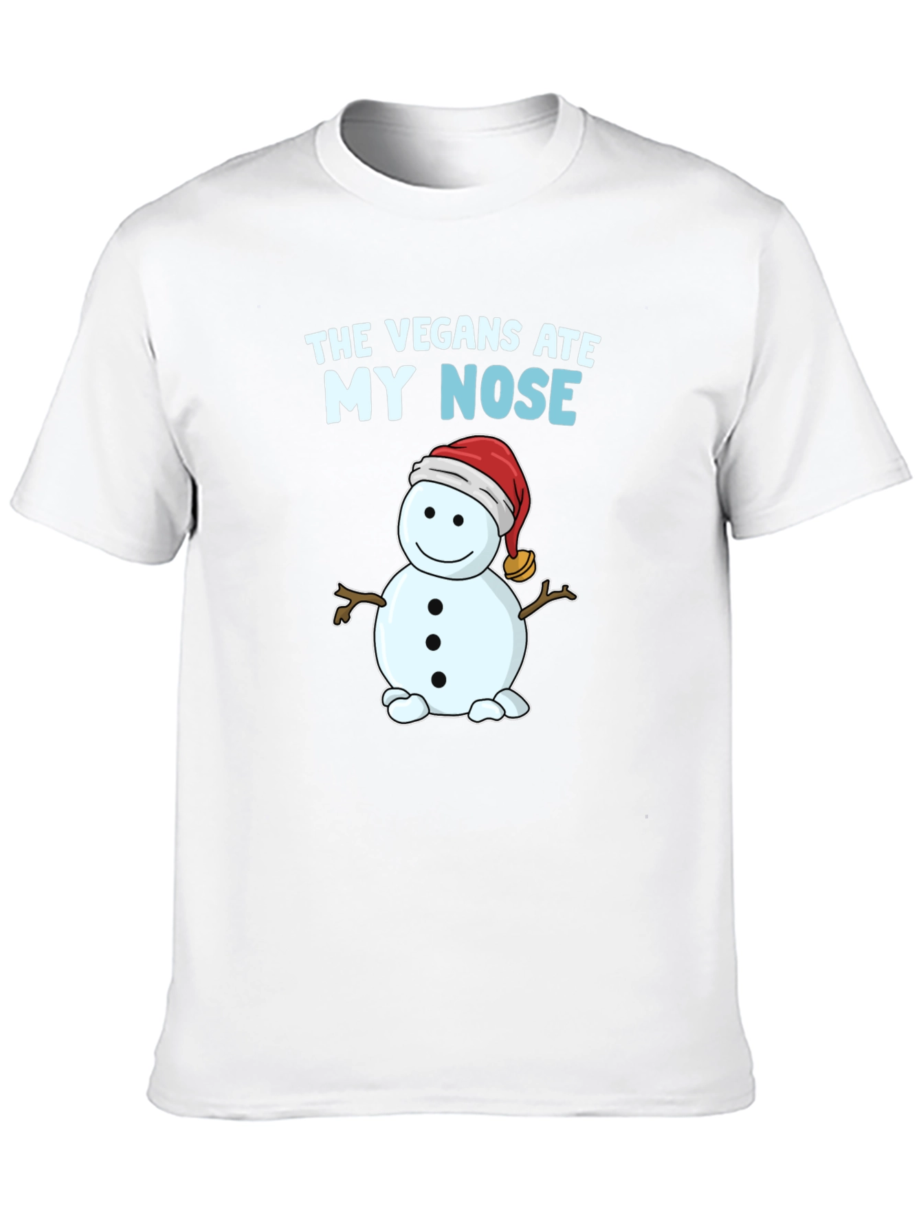 The Vegans Ate My Nose T-Shirt Snowman Funny