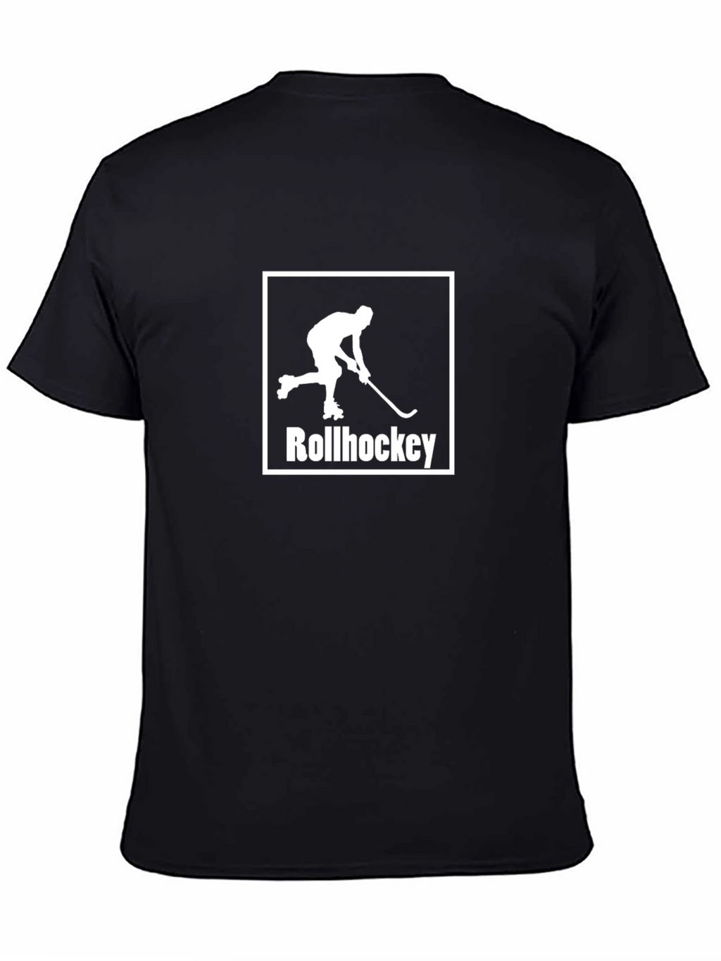 Rollhockey Graphic T-Shirt - Sporty Black Tee