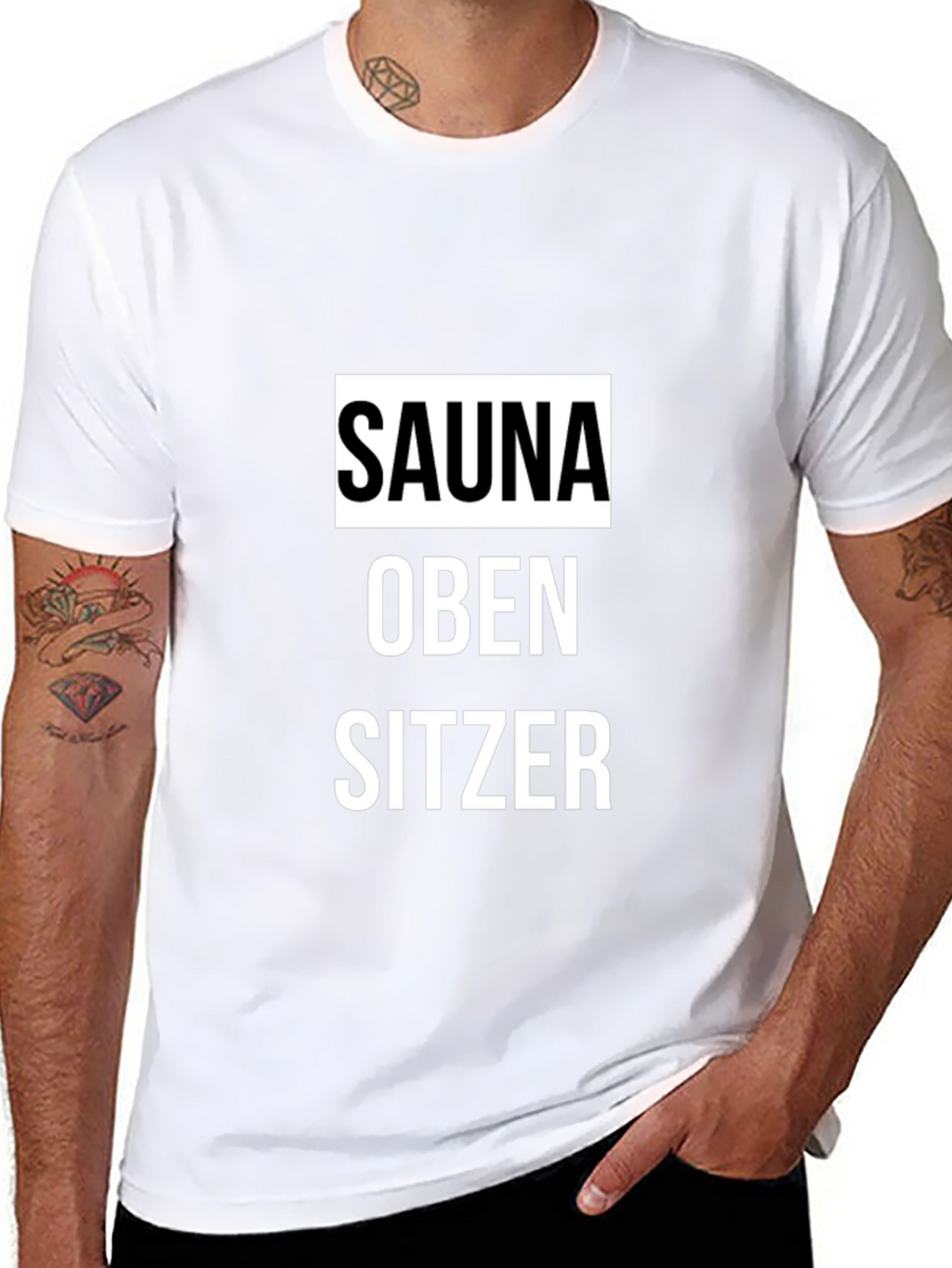 Sauna Oben Sitzer Graphic Tee