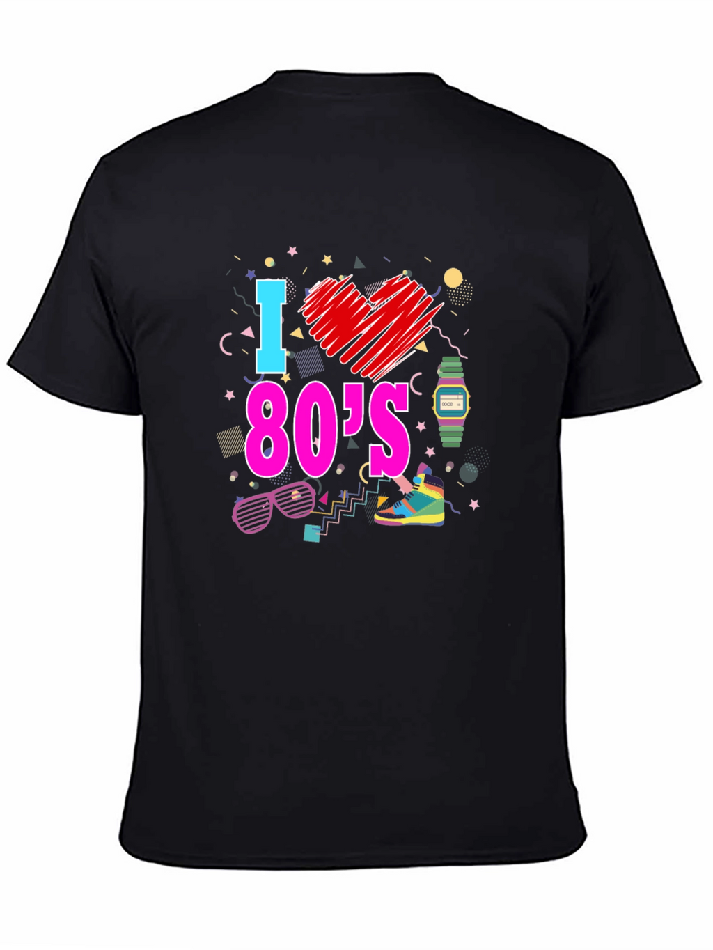 I Love the 80s Graphic T-Shirt Retro Design