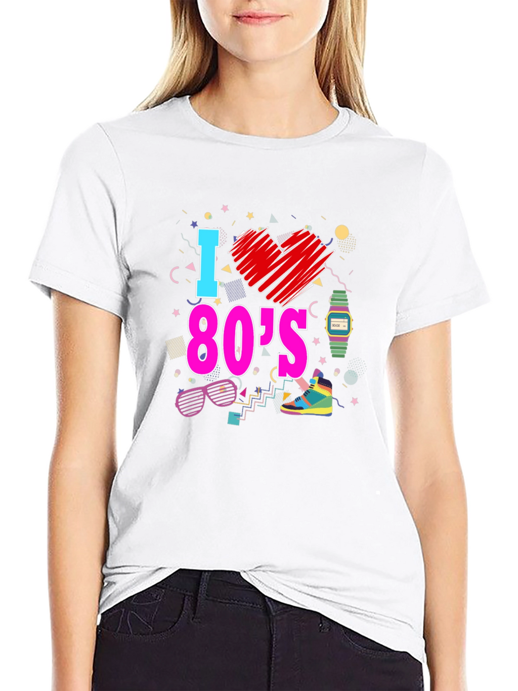 I Love the 80s Graphic T-Shirt Retro Design