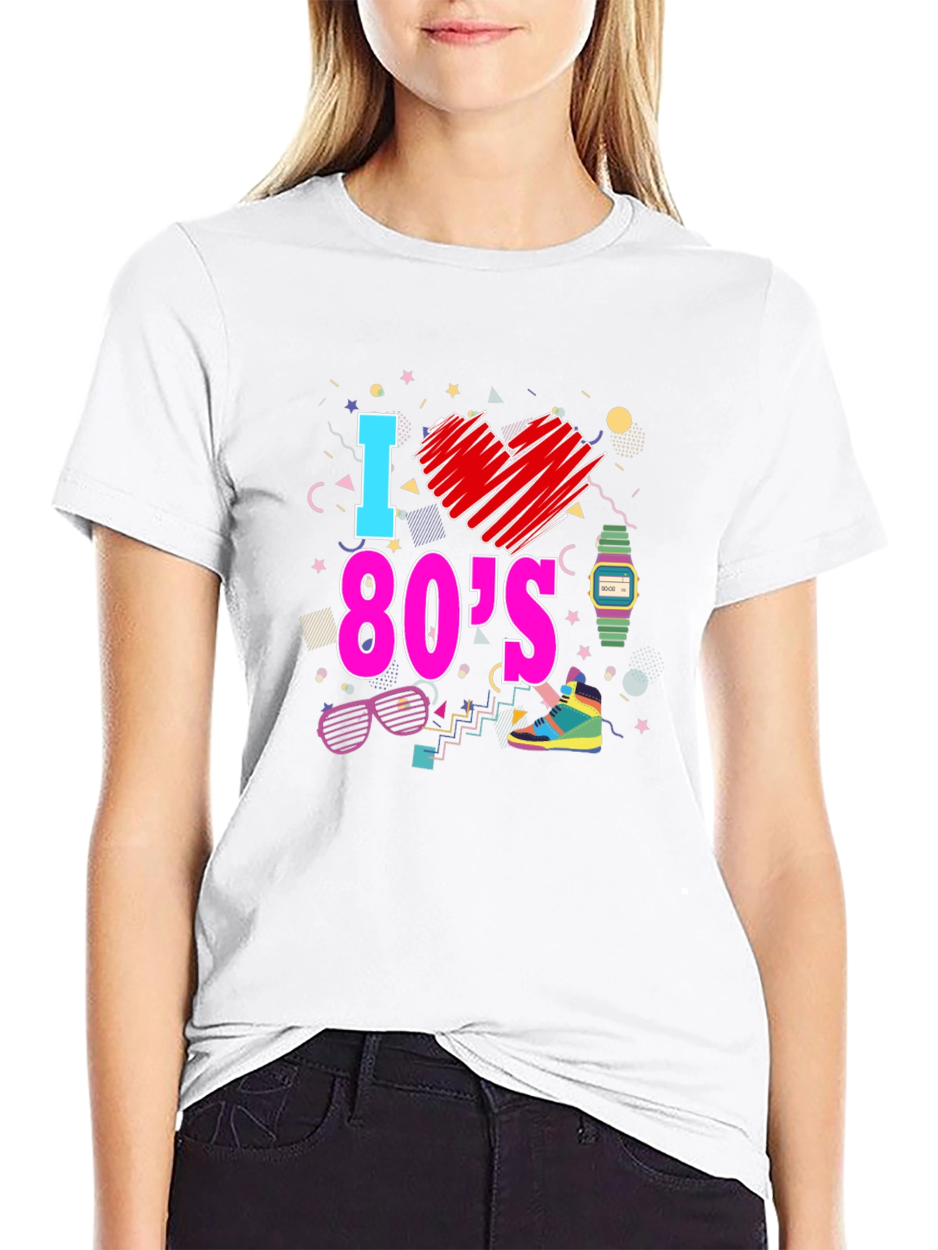 I Love the 80s Graphic T-Shirt Retro Design