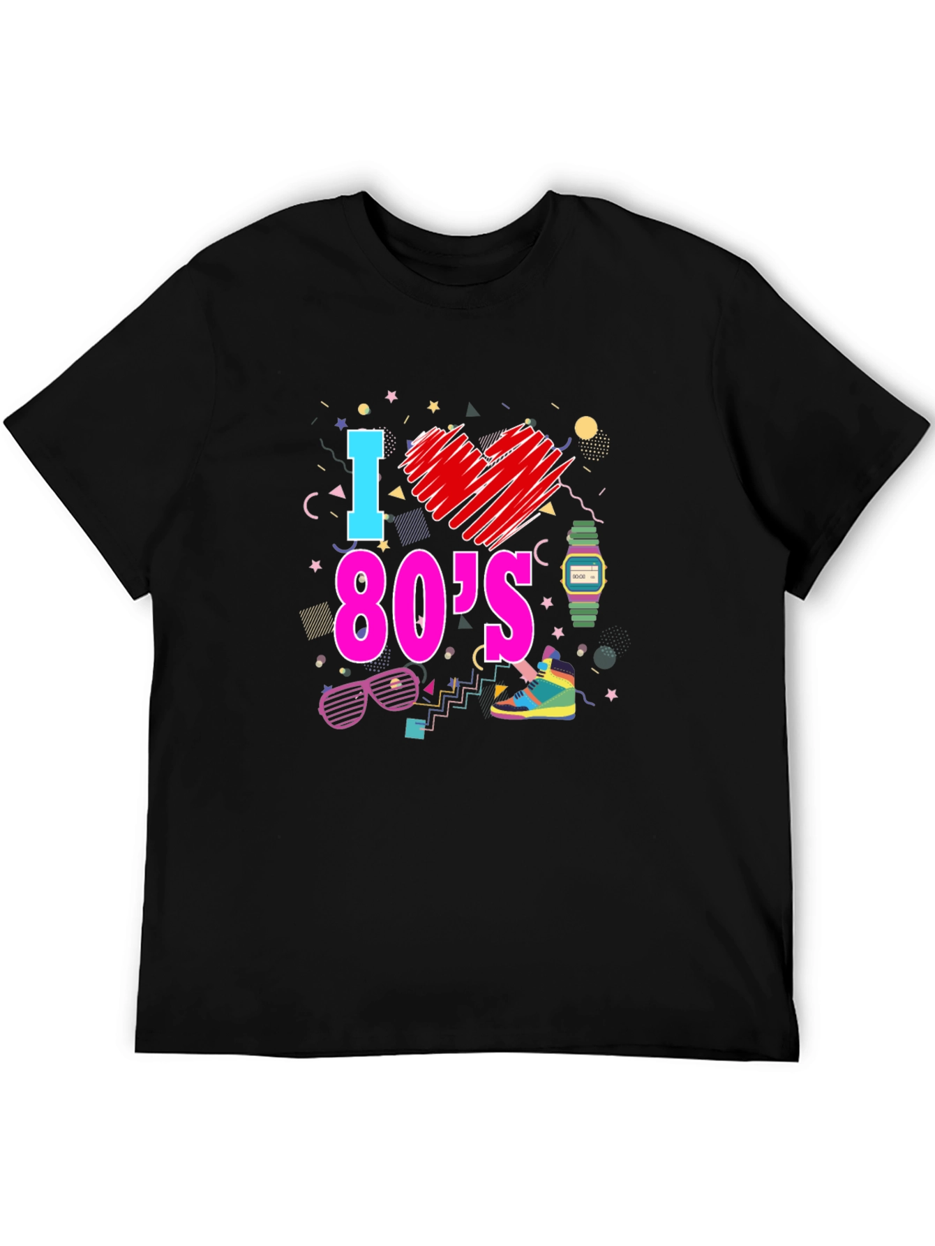 I Love the 80s Graphic T-Shirt Retro Design