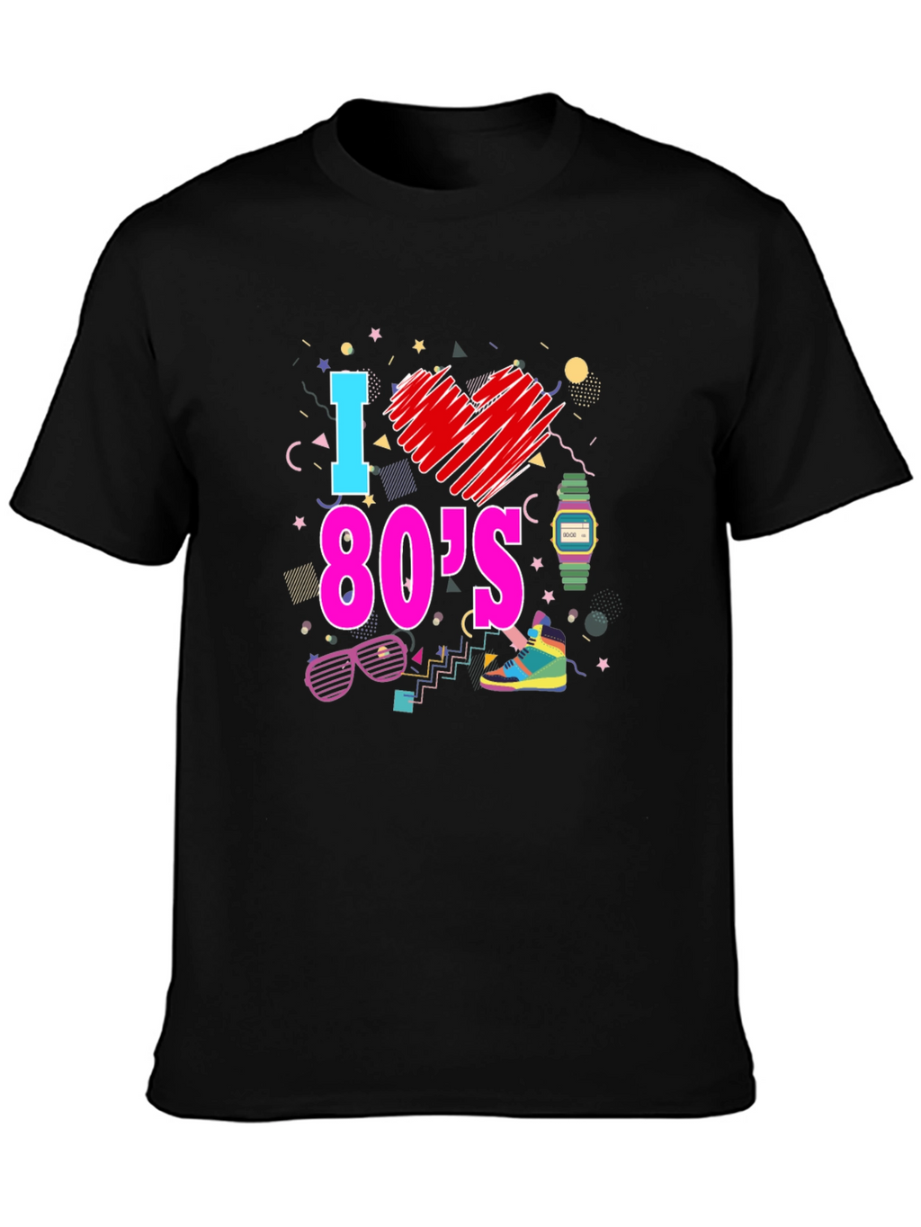 I Love the 80s Graphic T-Shirt Retro Design