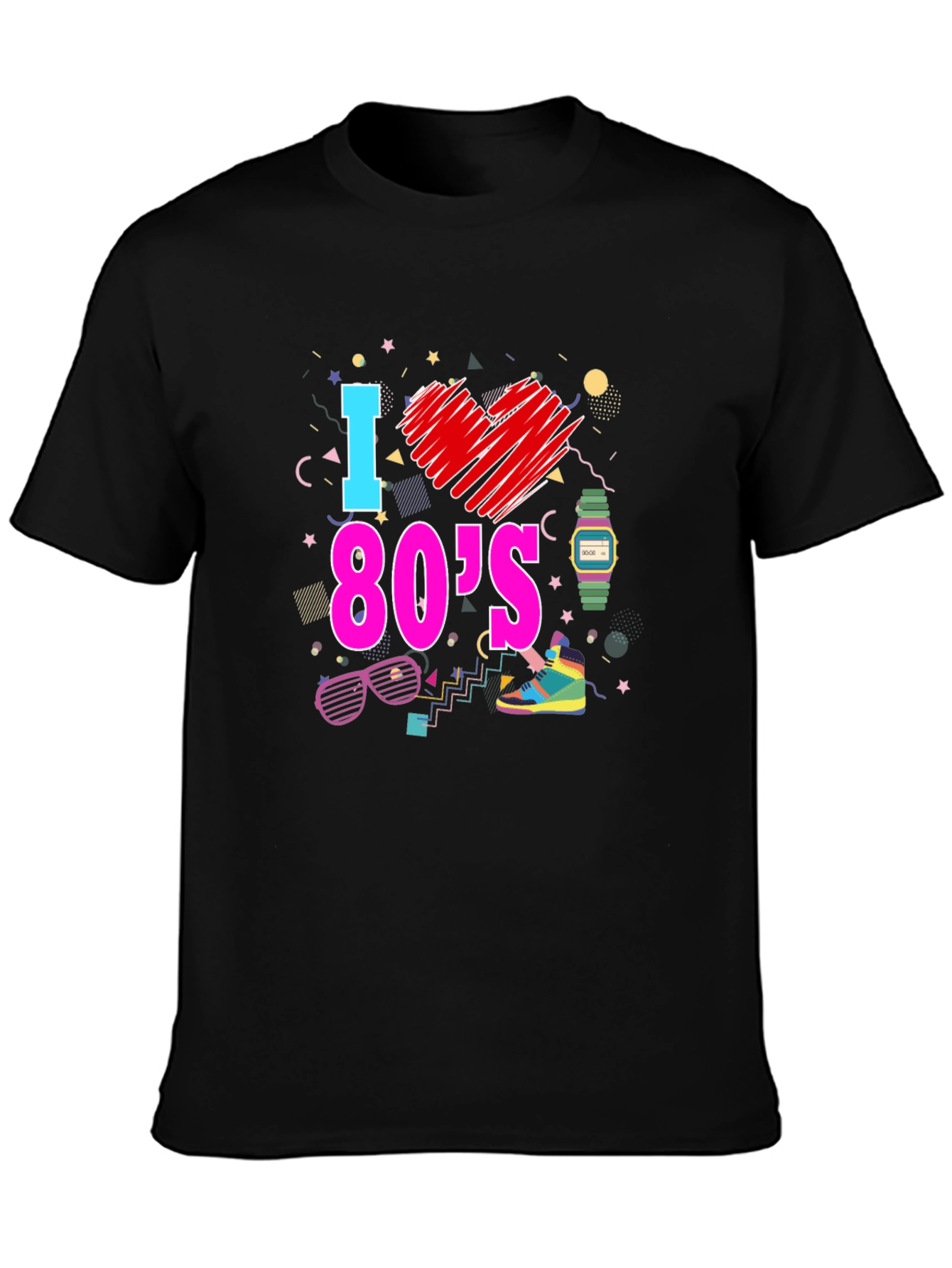 I Love the 80s Graphic T-Shirt Retro Design
