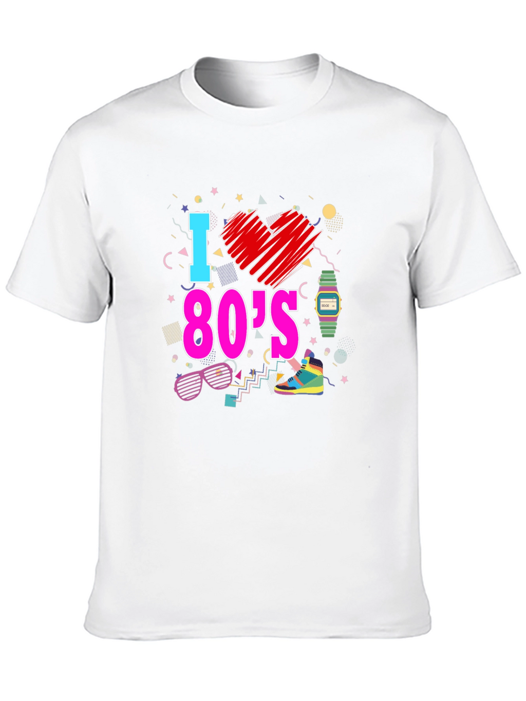 I Love the 80s Graphic T-Shirt Retro Design