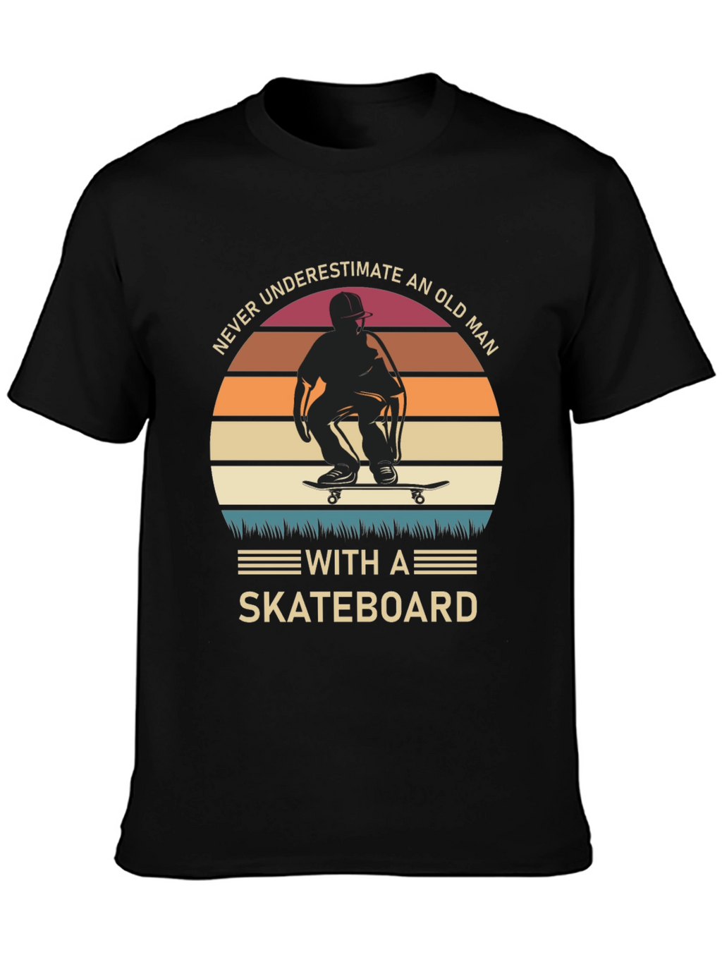 Old Man Skateboard T-Shirt