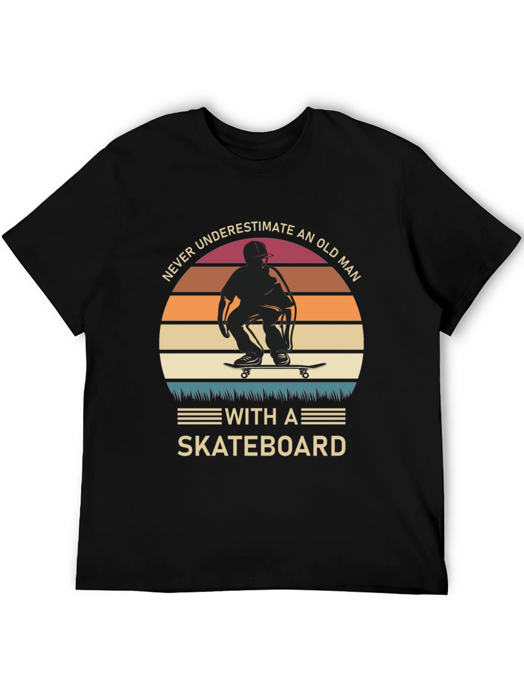 Old Man Skateboard T-Shirt
