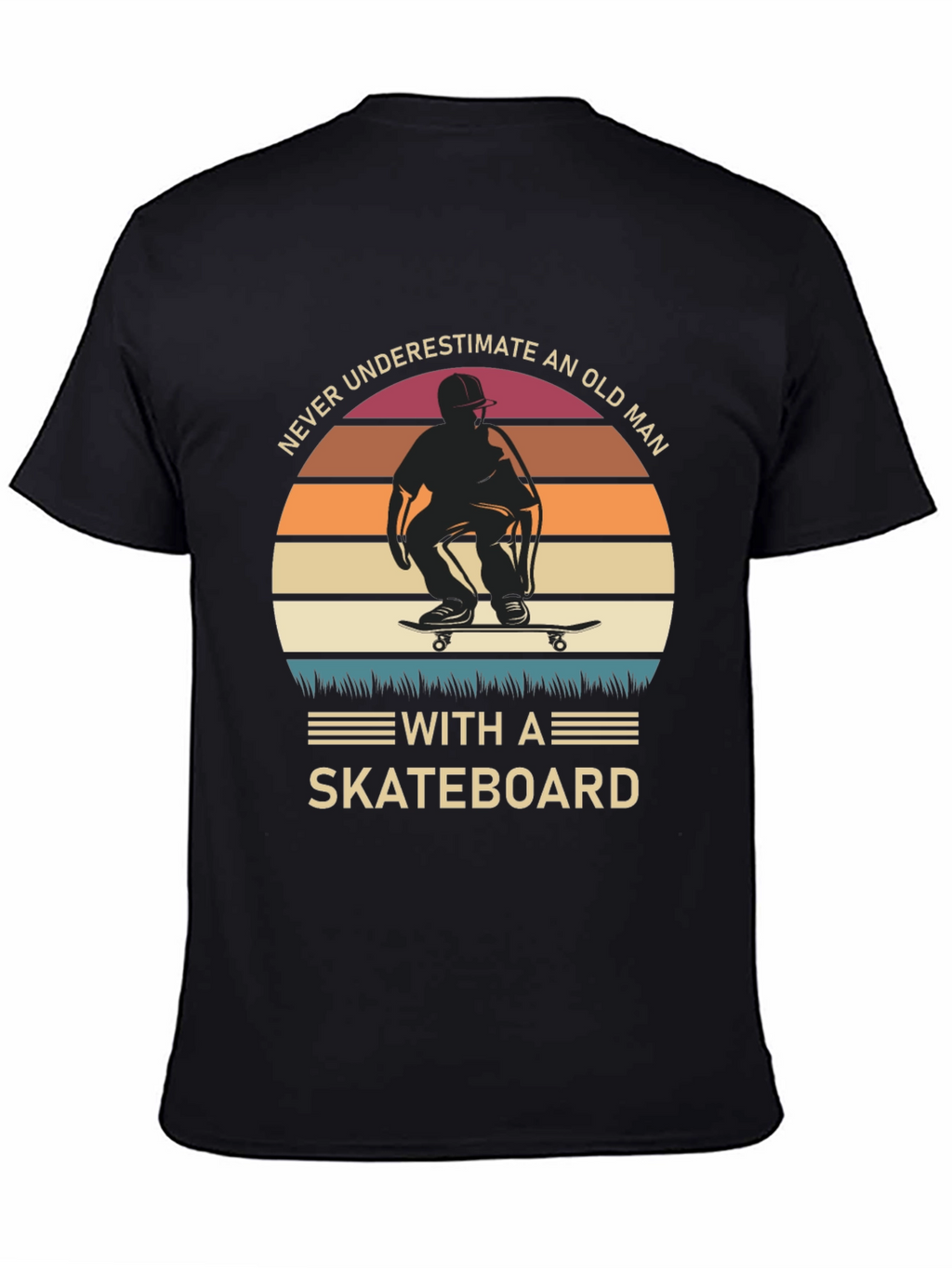 Old Man Skateboard T-Shirt