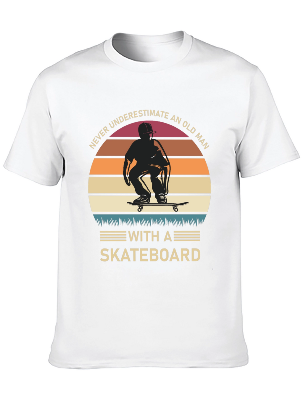 Old Man Skateboard T-Shirt