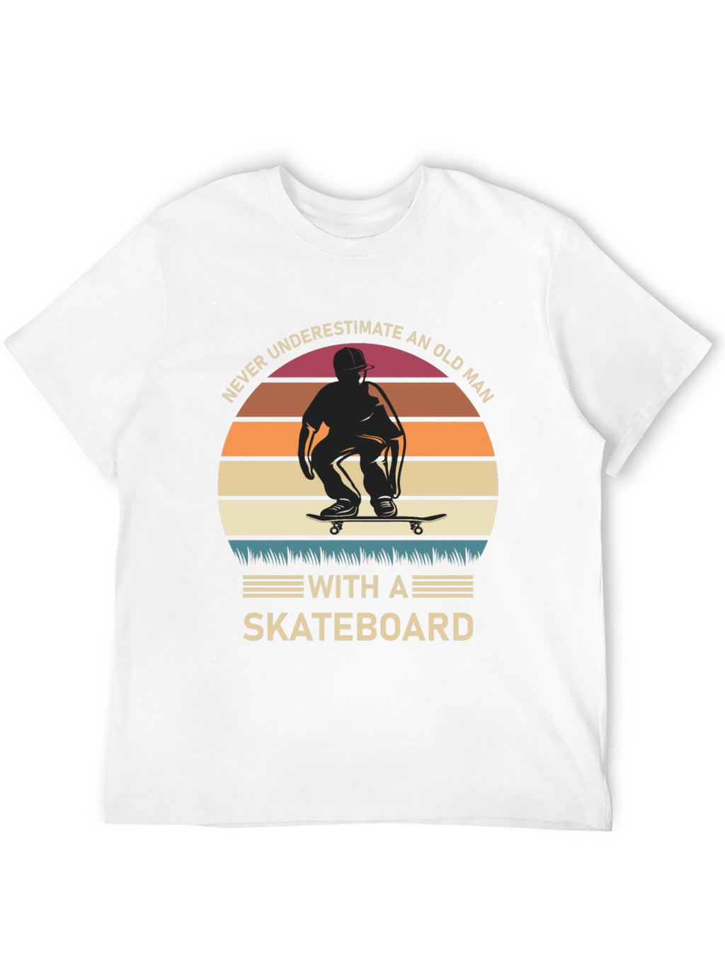 Old Man Skateboard T-Shirt