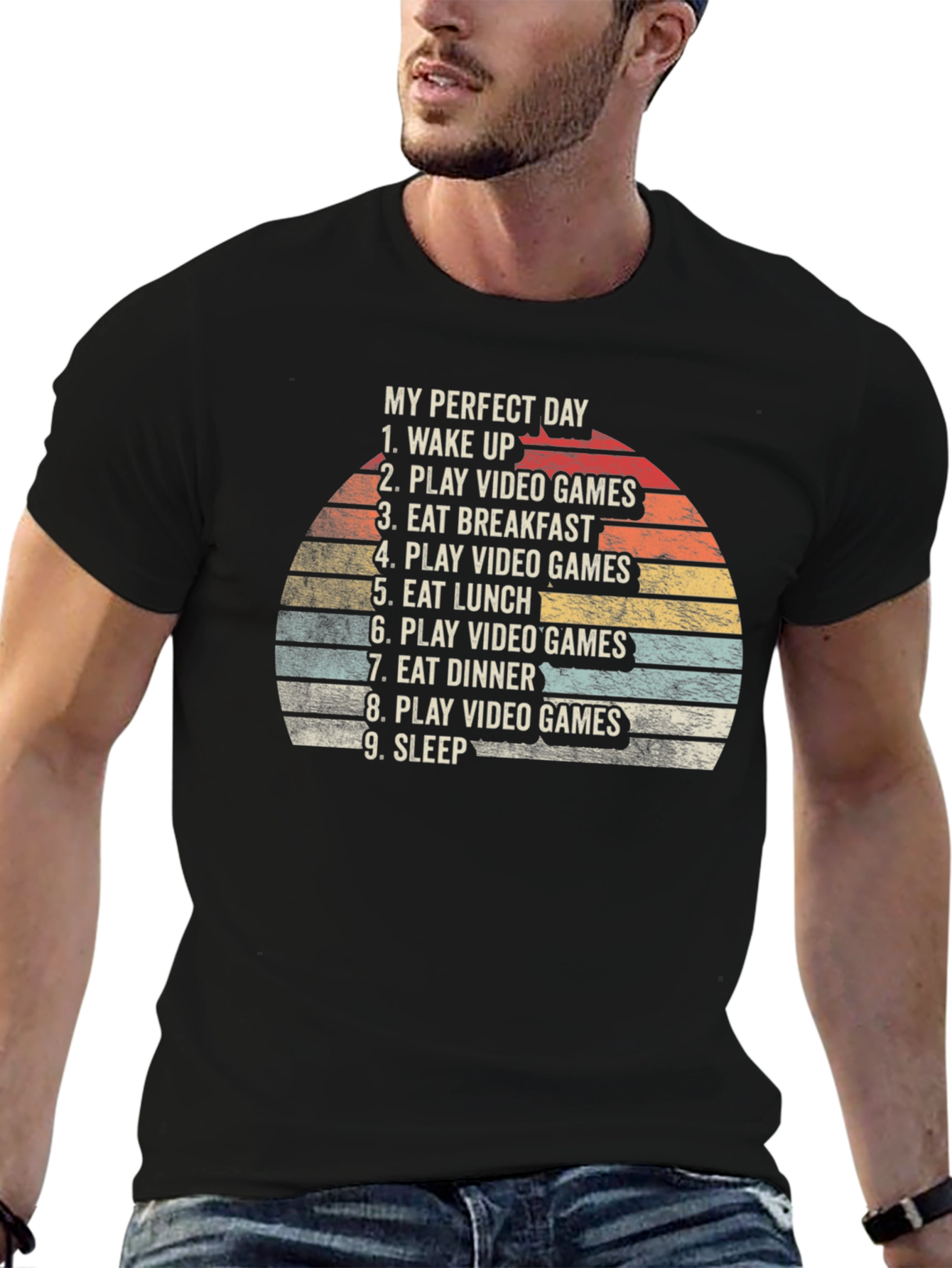 My Perfect Day Gamer T-Shirt - Eat Play Sleep