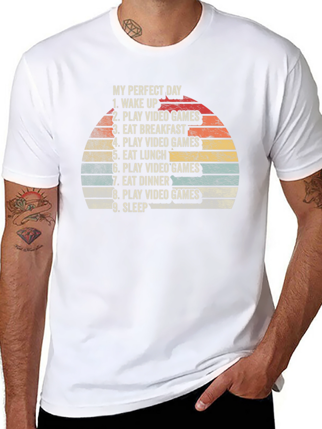 My Perfect Day Gamer T-Shirt - Eat Play Sleep