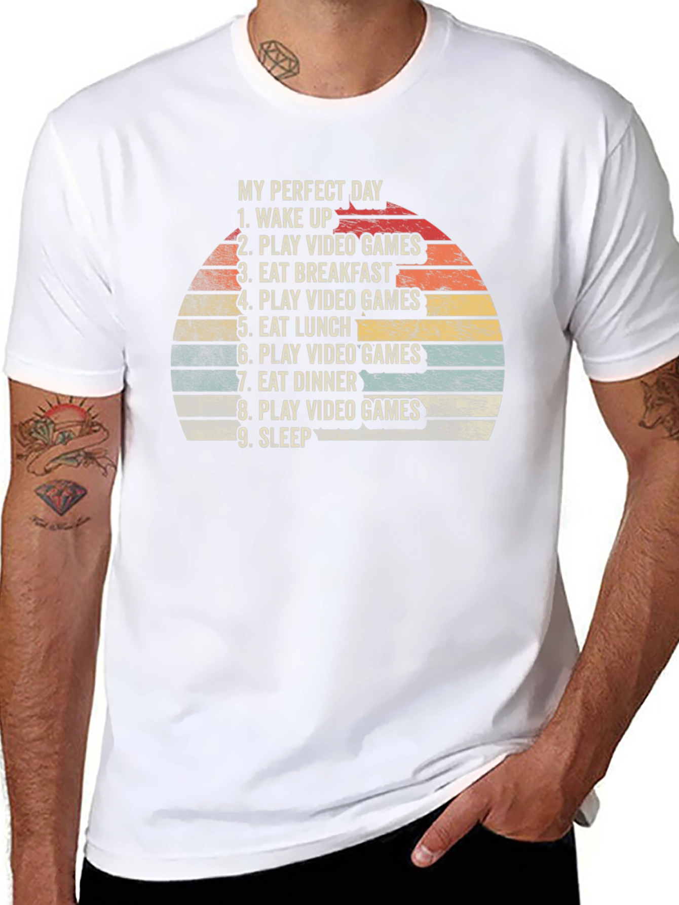 My Perfect Day Gamer T-Shirt - Eat Play Sleep