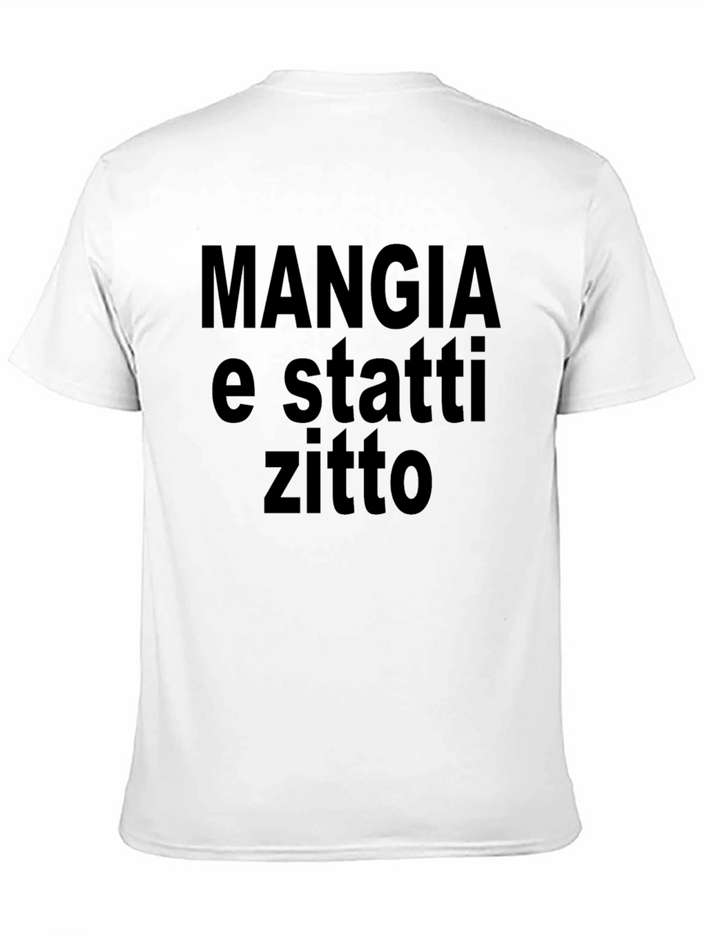 Mangia e Statti Zitto Graphic Tee - Black