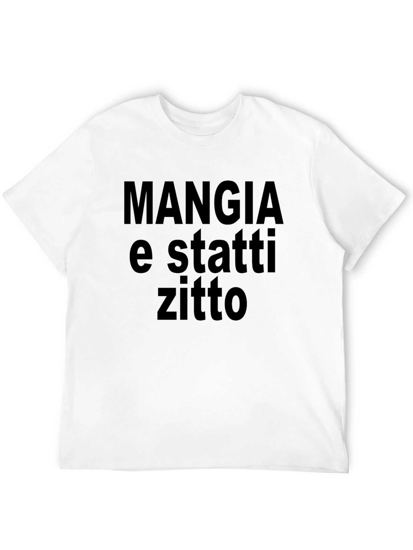 Mangia e Statti Zitto Graphic Tee - Black