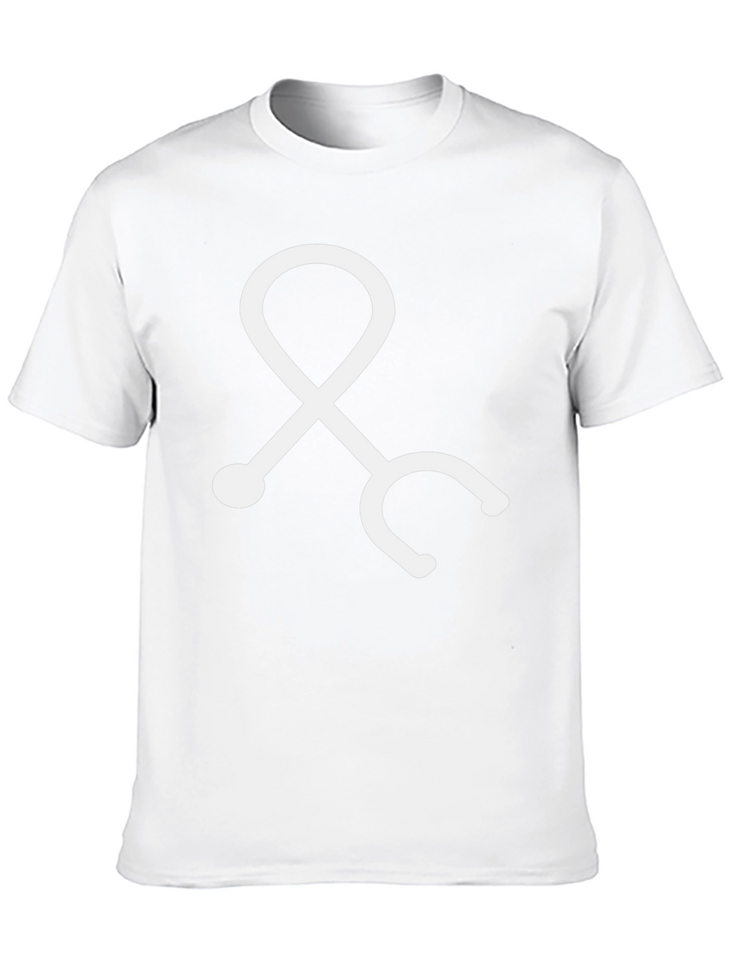 Medical Stethoscope Graphic Tee - Black Cotton Blend
