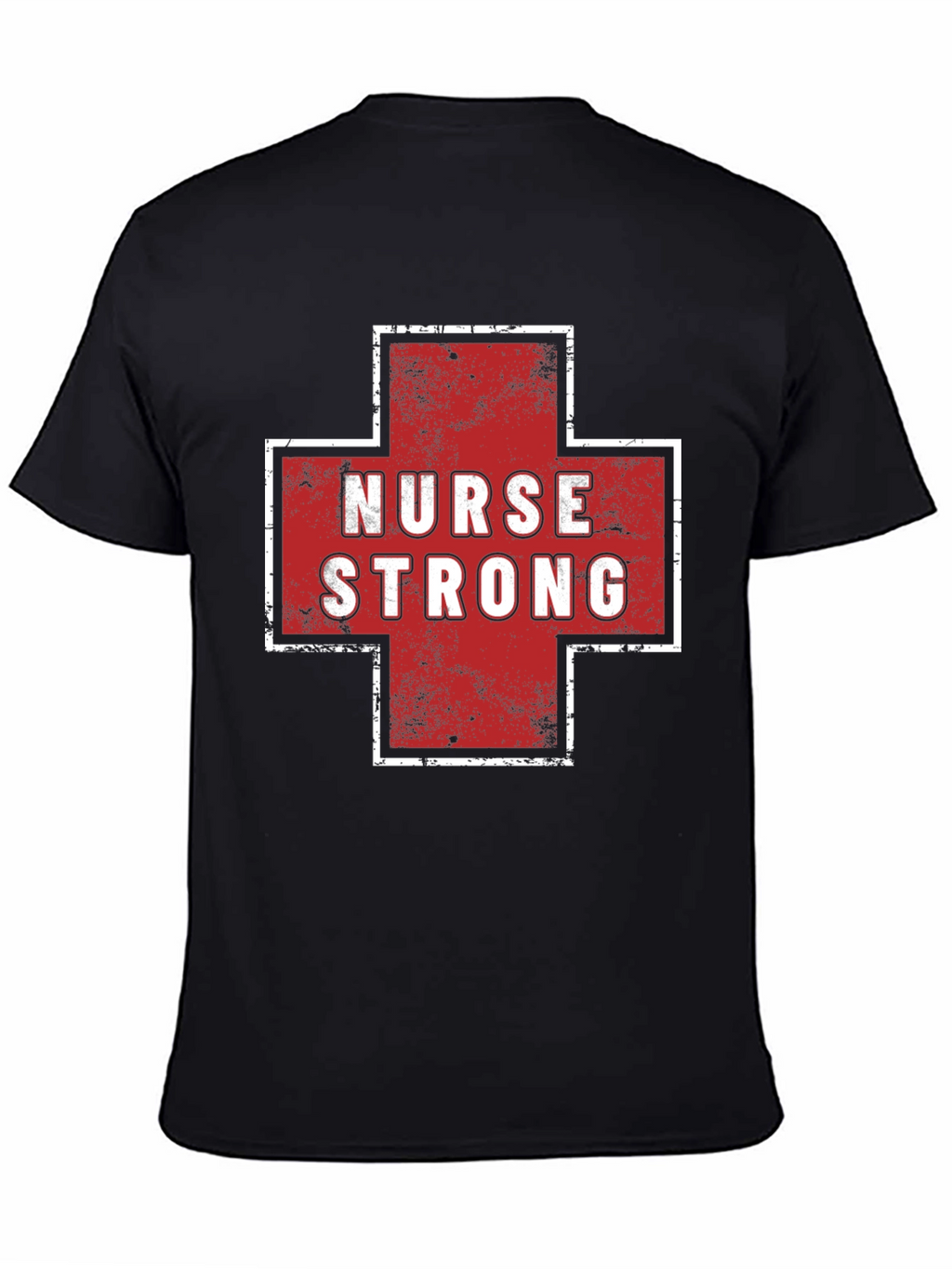 Nurse Strong Graphic Tee - Black Cotton T-Shirt