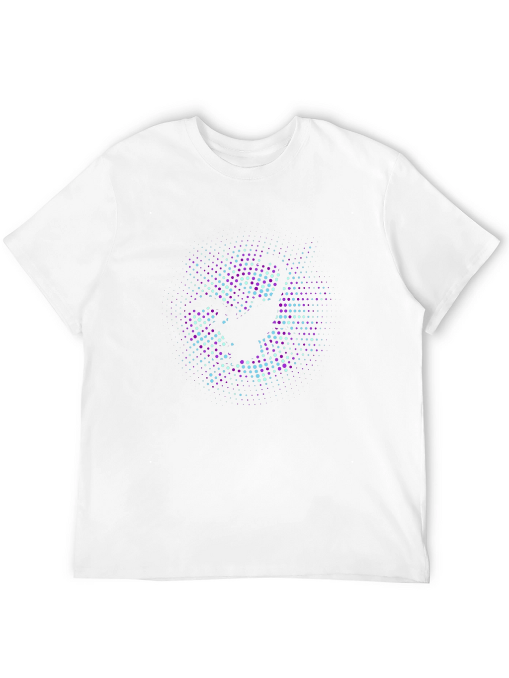 Abstract Graphic Print Black Crew Neck T-Shirt