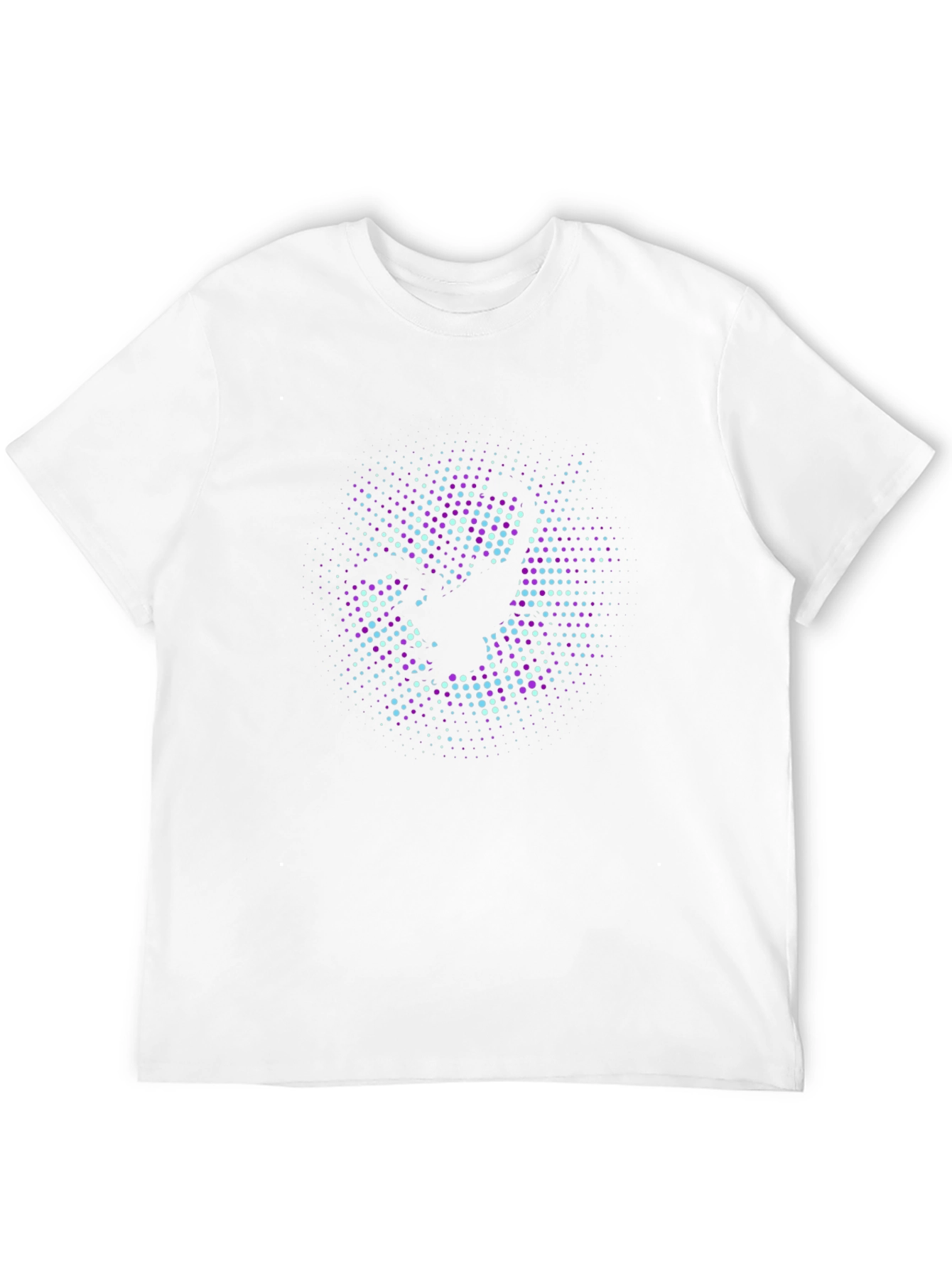 Abstract Graphic Print Black Crew Neck T-Shirt
