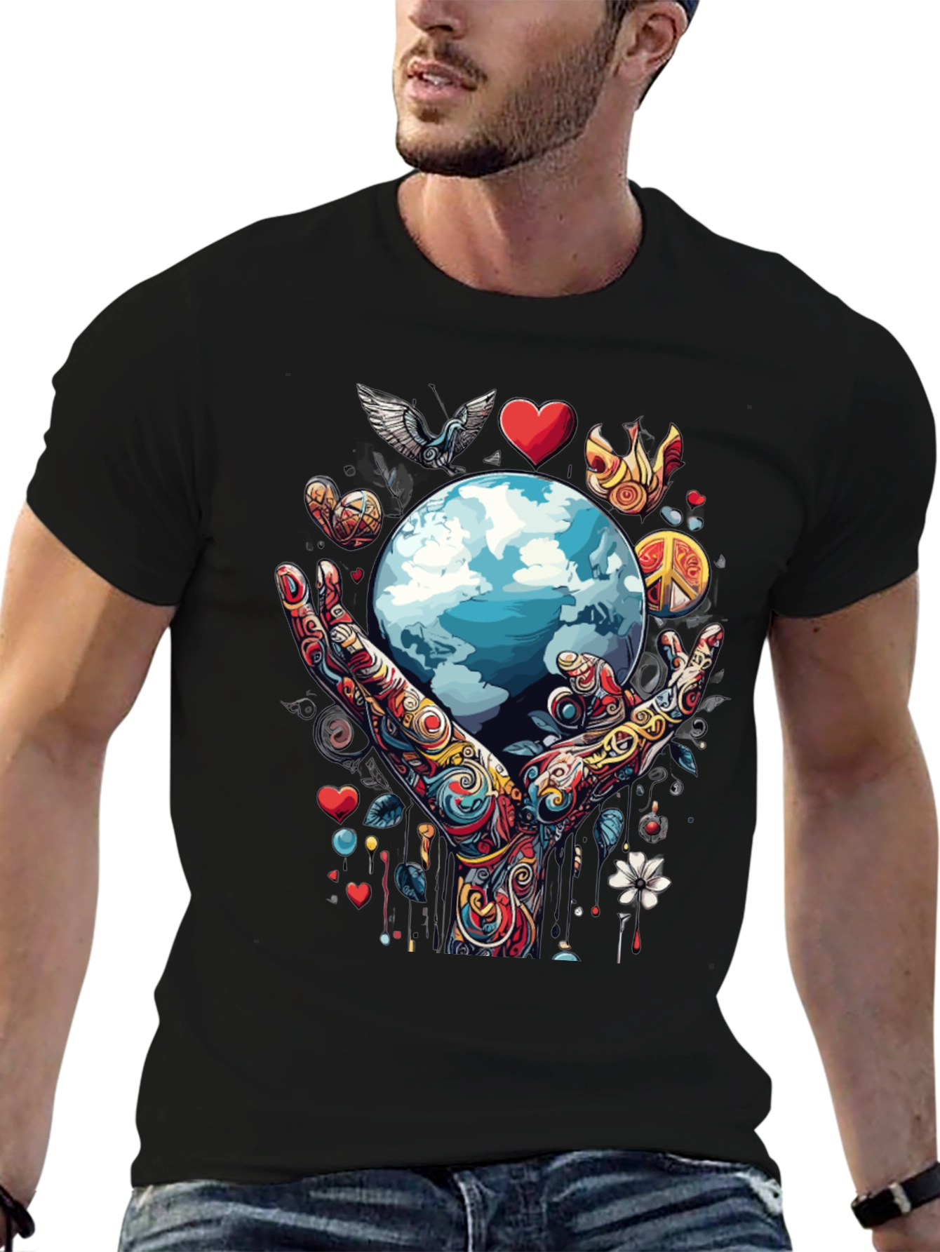Global Peace Graphic T-Shirt