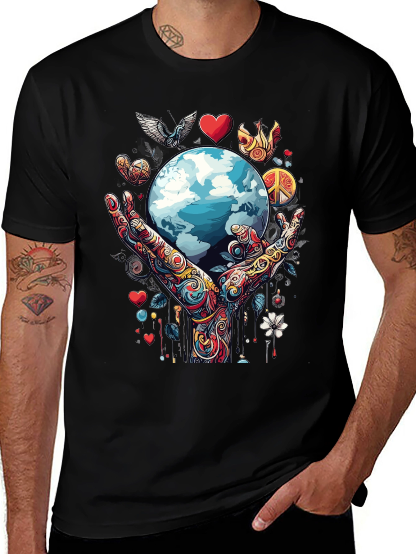 Global Peace Graphic T-Shirt