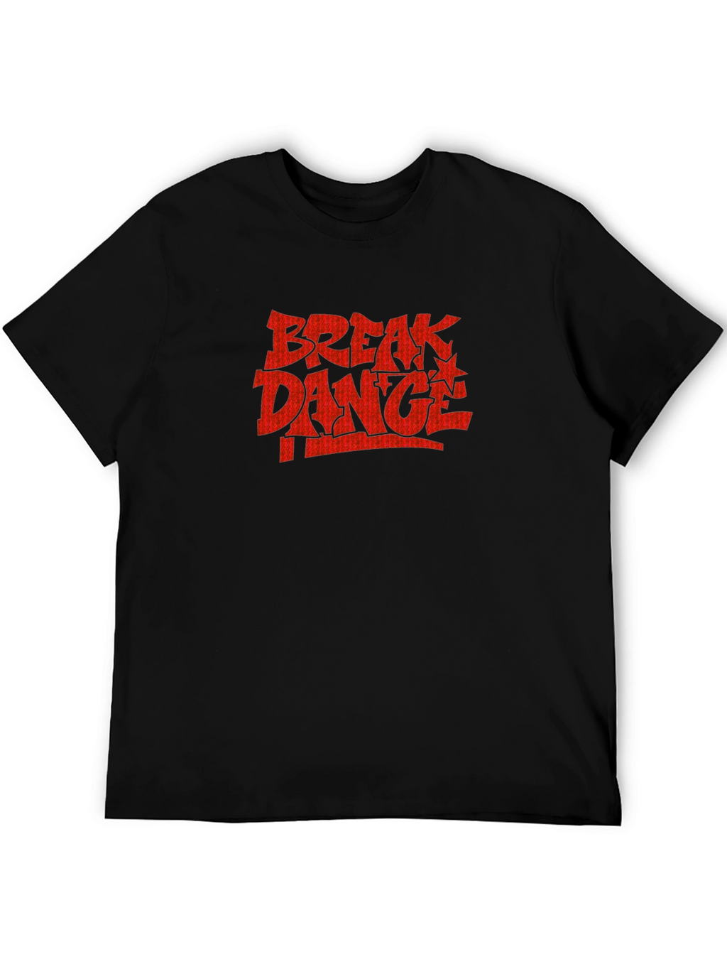 Break Dance T-Shirt - Black Crew Neck Tee
