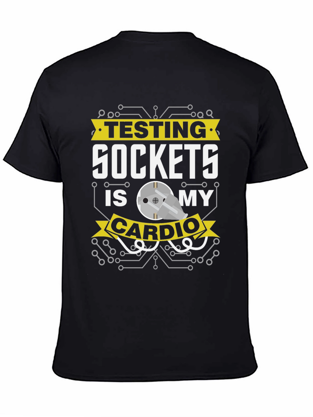 Testing Sockets is My Cardio Graphic Tee