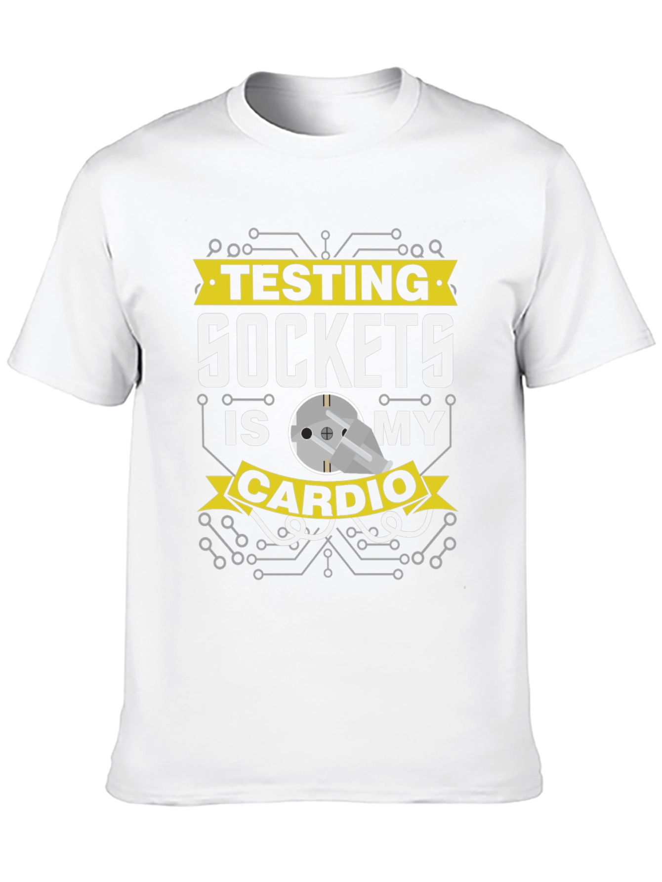 Testing Sockets is My Cardio Graphic Tee