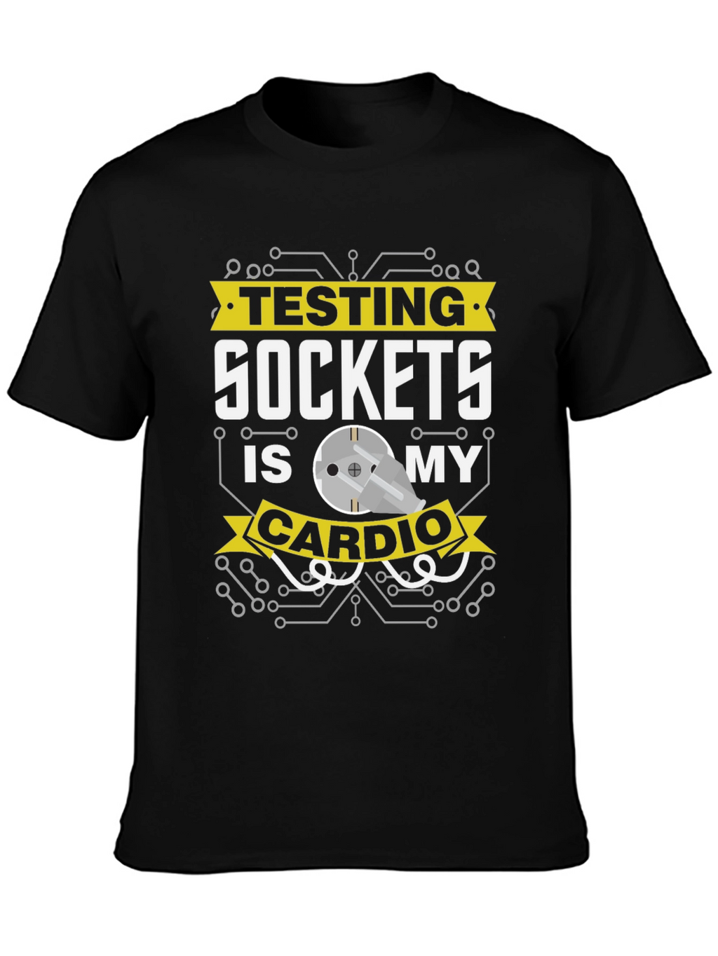 Testing Sockets is My Cardio Graphic Tee