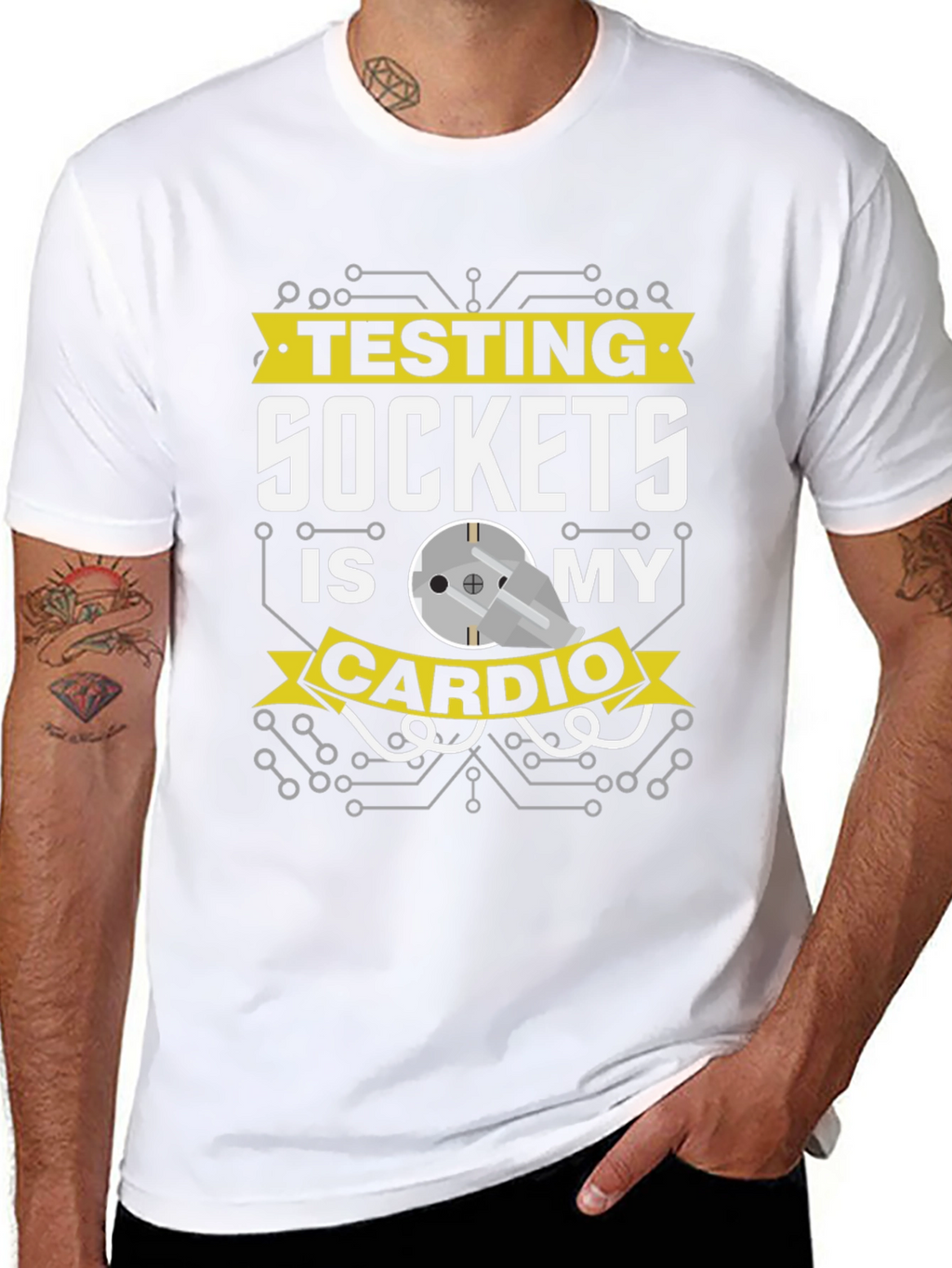 Testing Sockets is My Cardio Graphic Tee