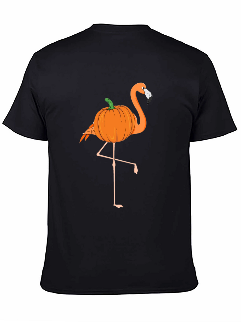 Halloween Pumpkin Flamingo T-Shirt
