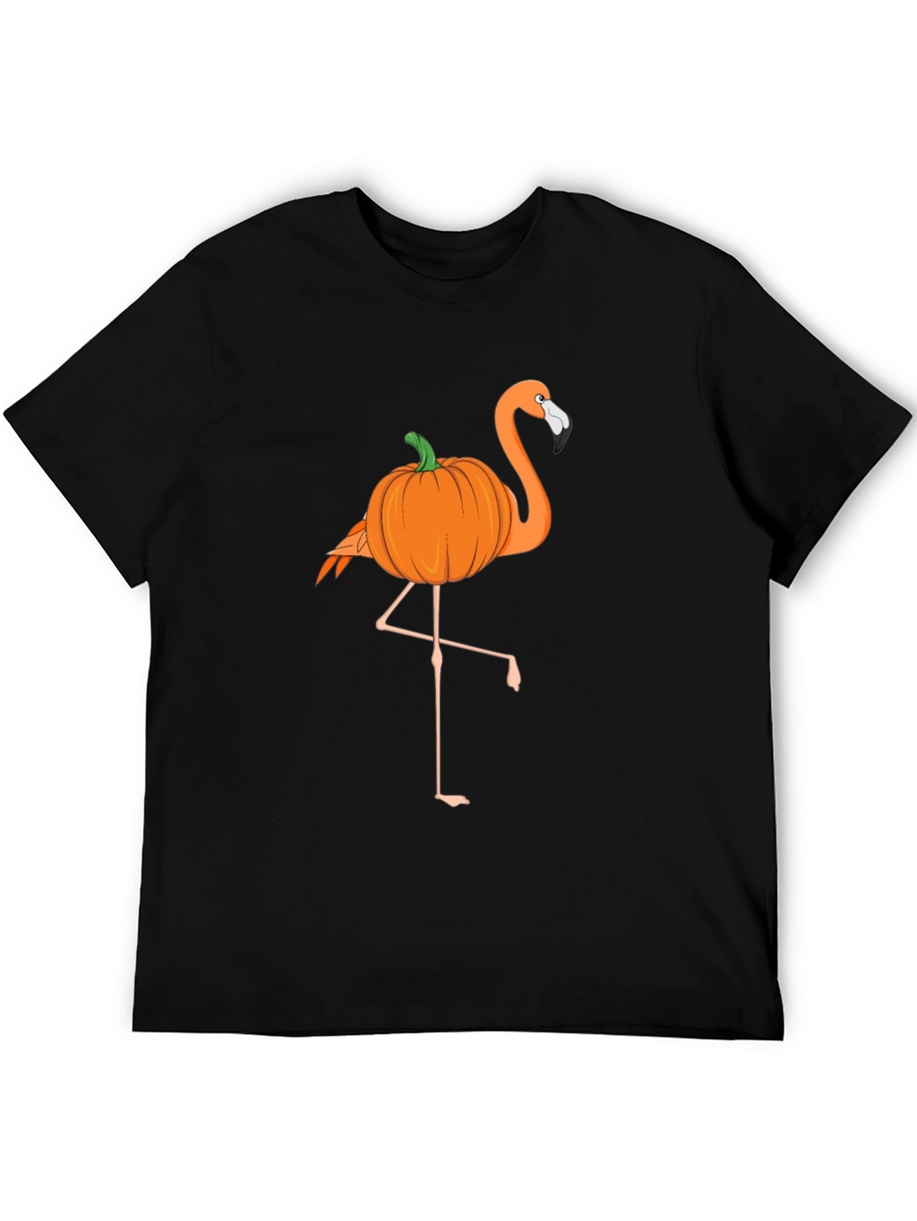 Halloween Pumpkin Flamingo T-Shirt