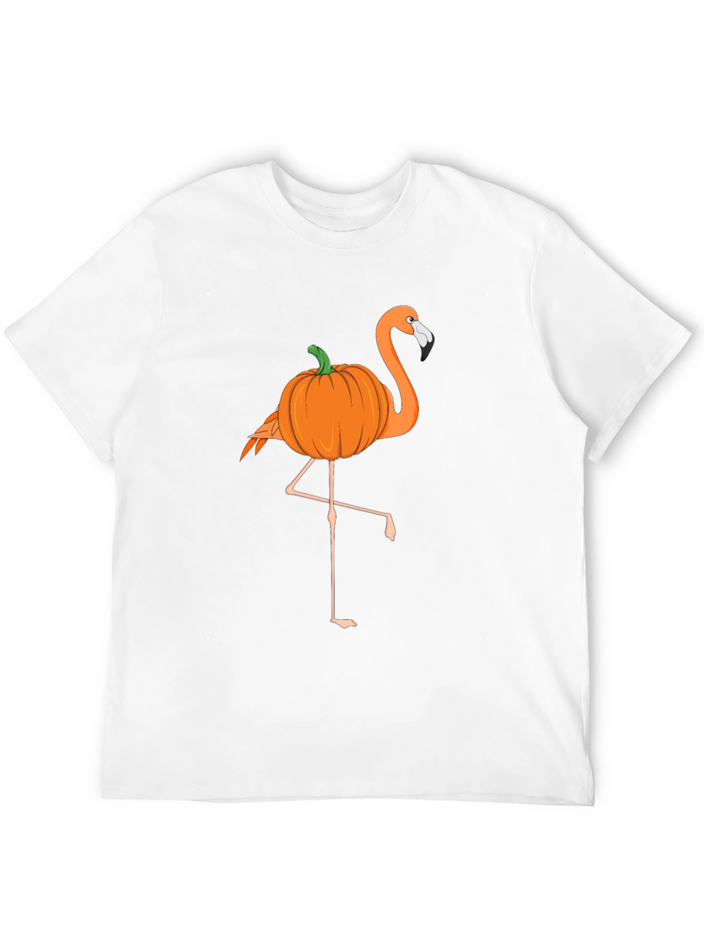 Halloween Pumpkin Flamingo T-Shirt