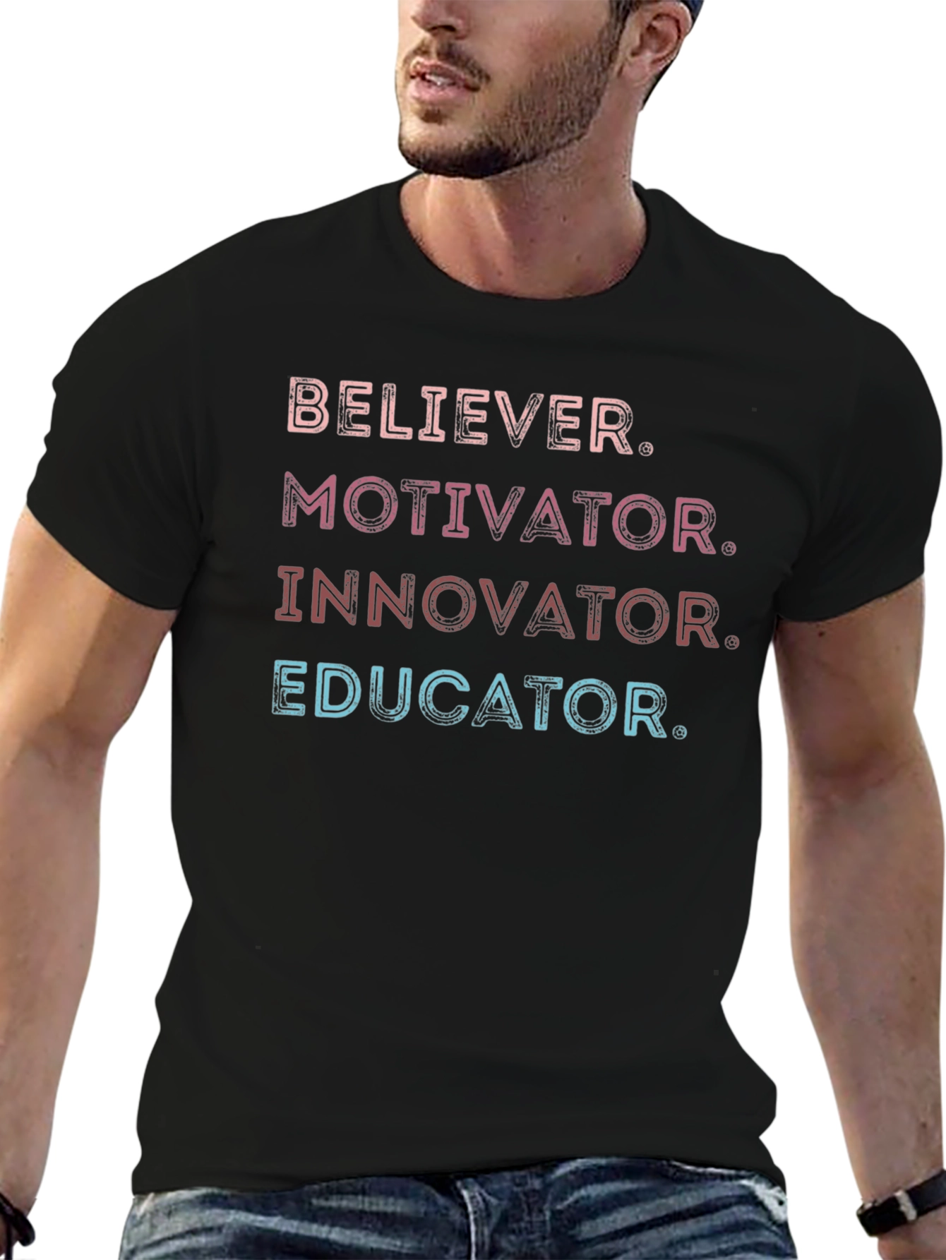 Believer Motivator Innovator Educator T-Shirt