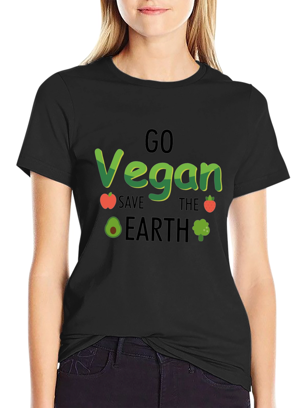 Go Vegan Save The Earth T-Shirt