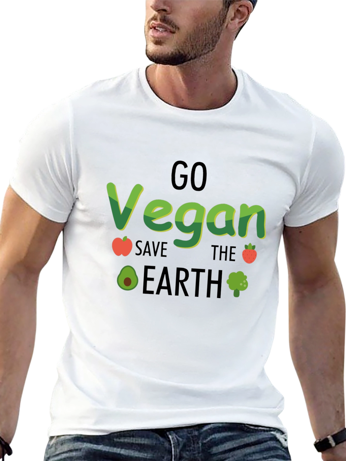 Go Vegan Save The Earth T-Shirt
