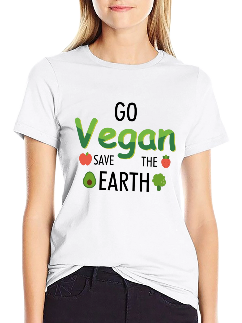 Go Vegan Save The Earth T-Shirt