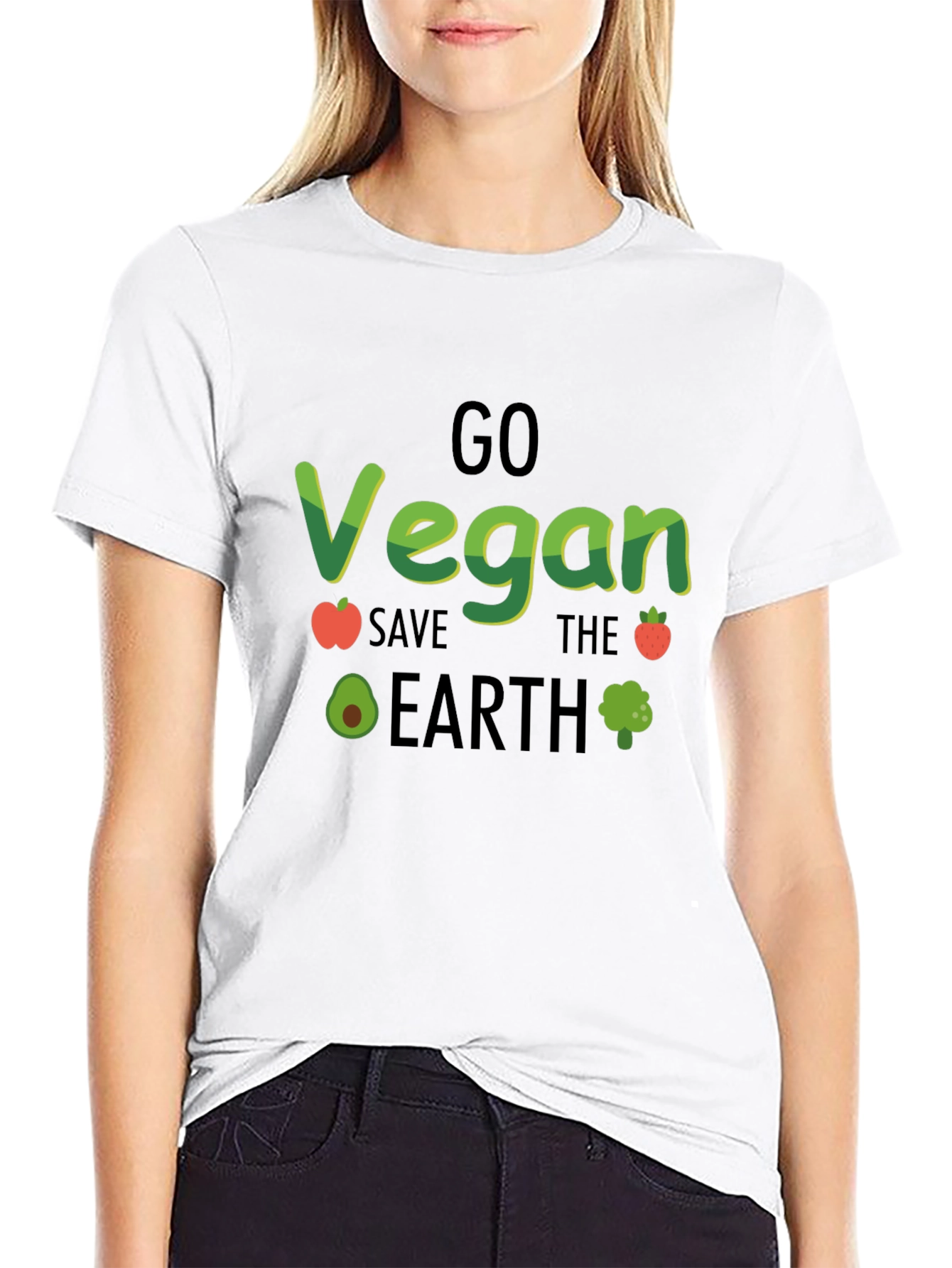 Go Vegan Save The Earth T-Shirt
