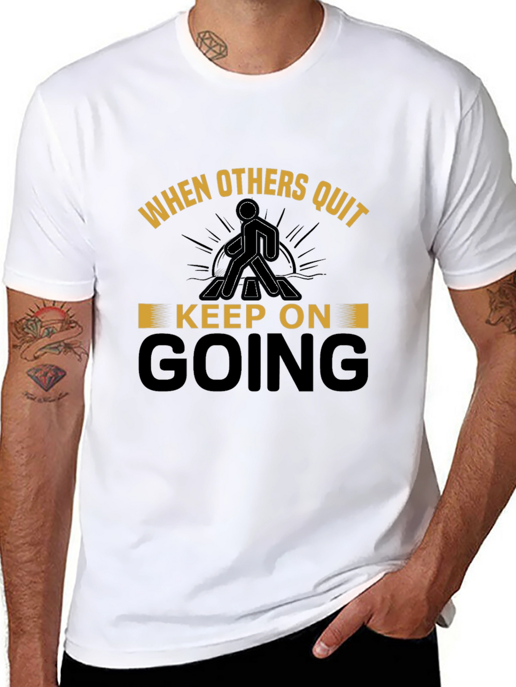 Motivational T-Shirt - Keep On Going