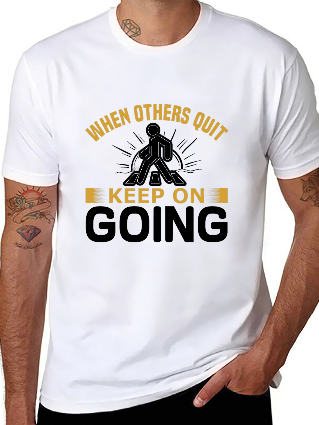 Motivational T-Shirt - Keep On Going