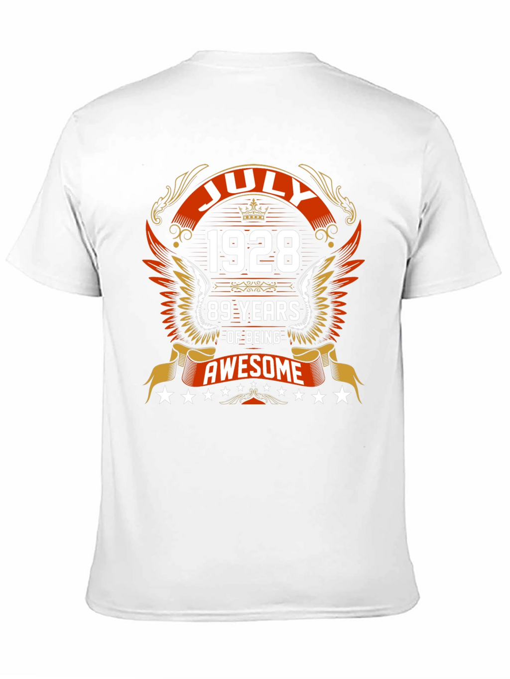 July 1928 89 Years of Being Awesome Graphic Tee