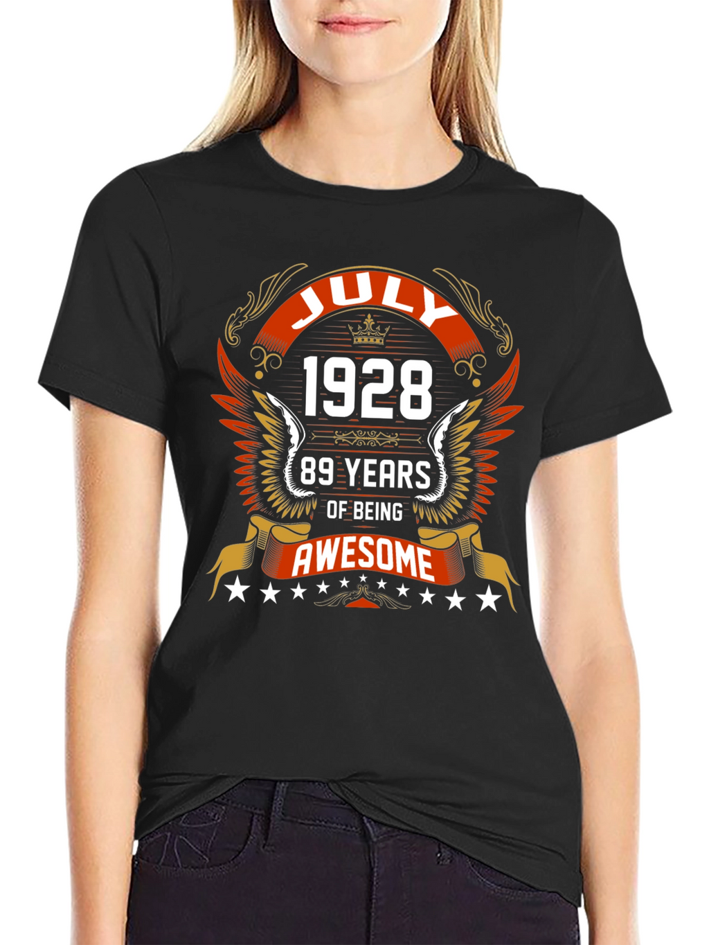 July 1928 89 Years of Being Awesome Graphic Tee
