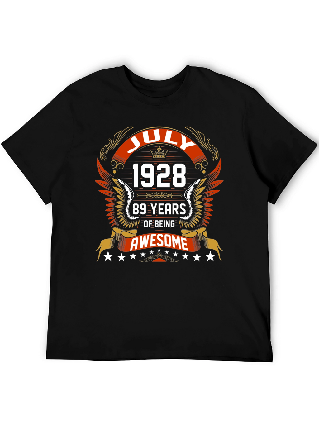July 1928 89 Years of Being Awesome Graphic Tee