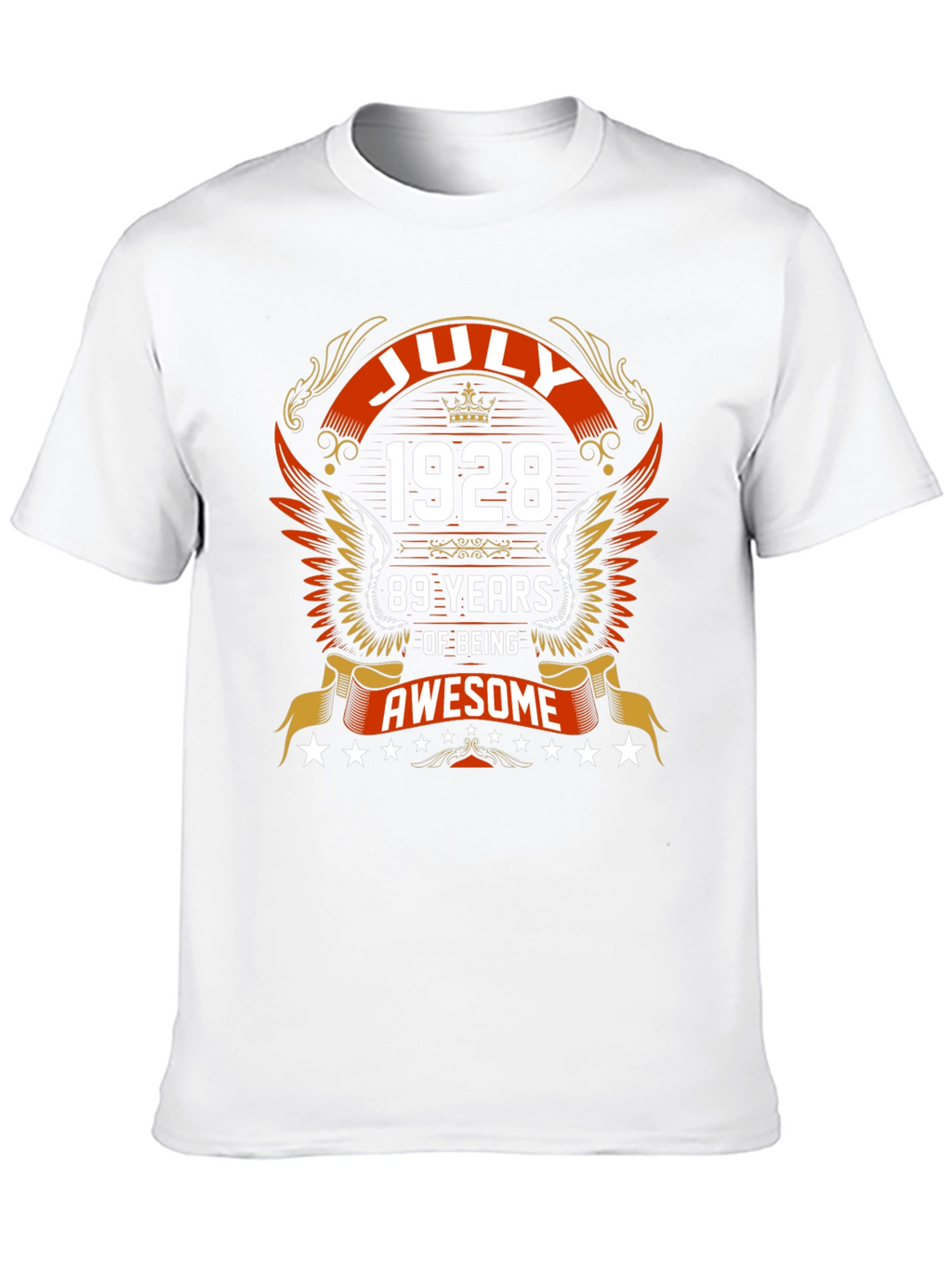 July 1928 89 Years of Being Awesome Graphic Tee