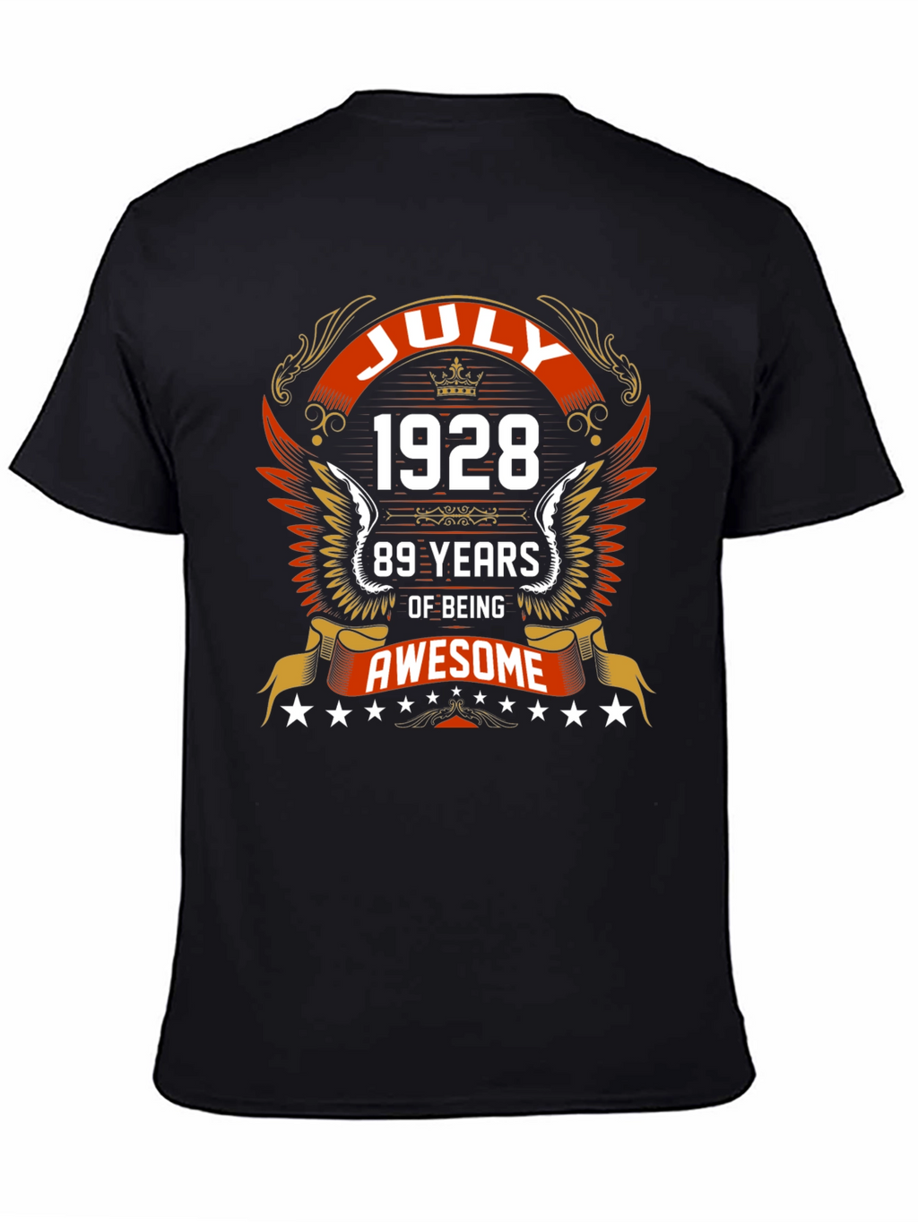July 1928 89 Years of Being Awesome Graphic Tee