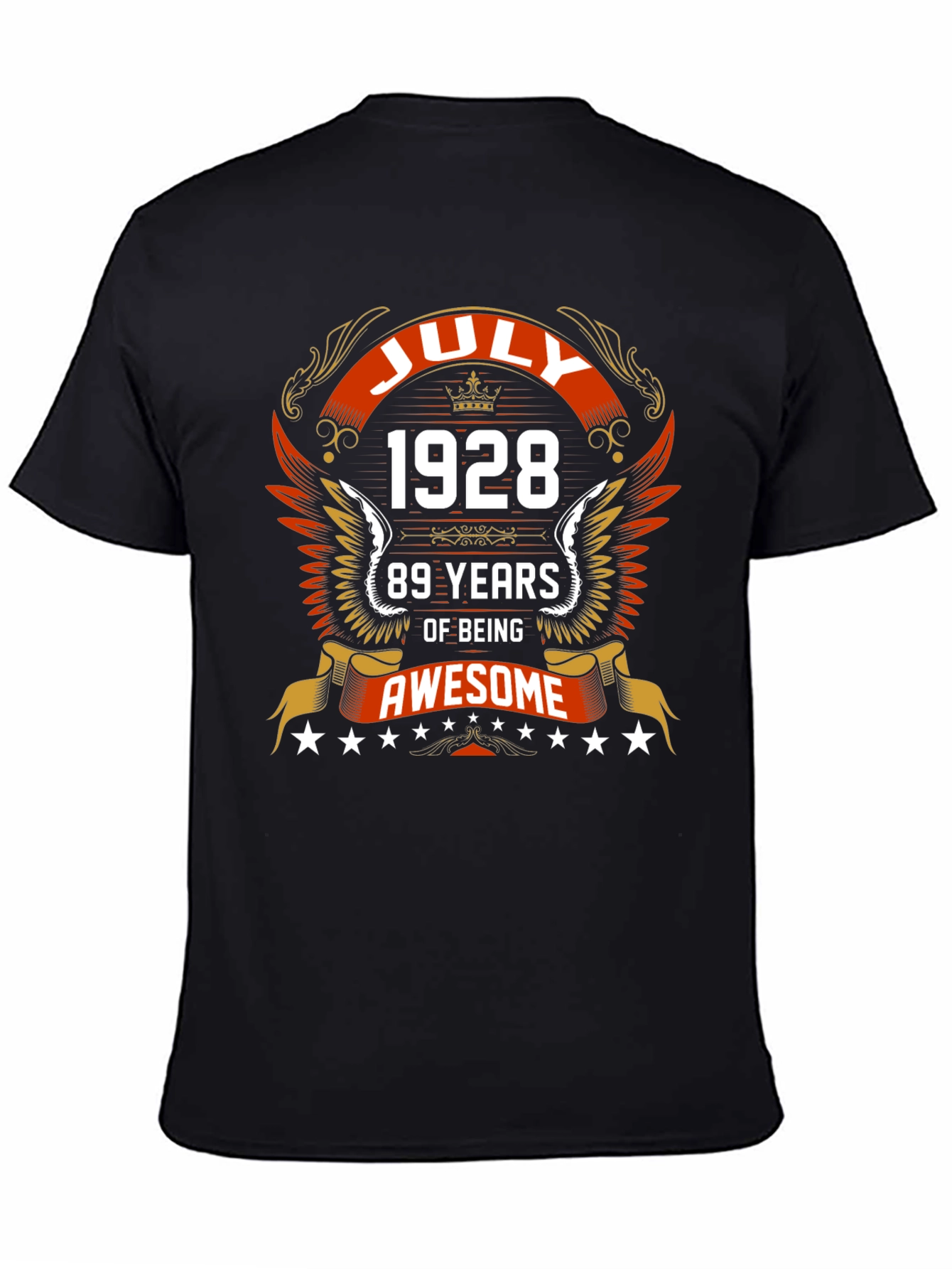 July 1928 89 Years of Being Awesome Graphic Tee