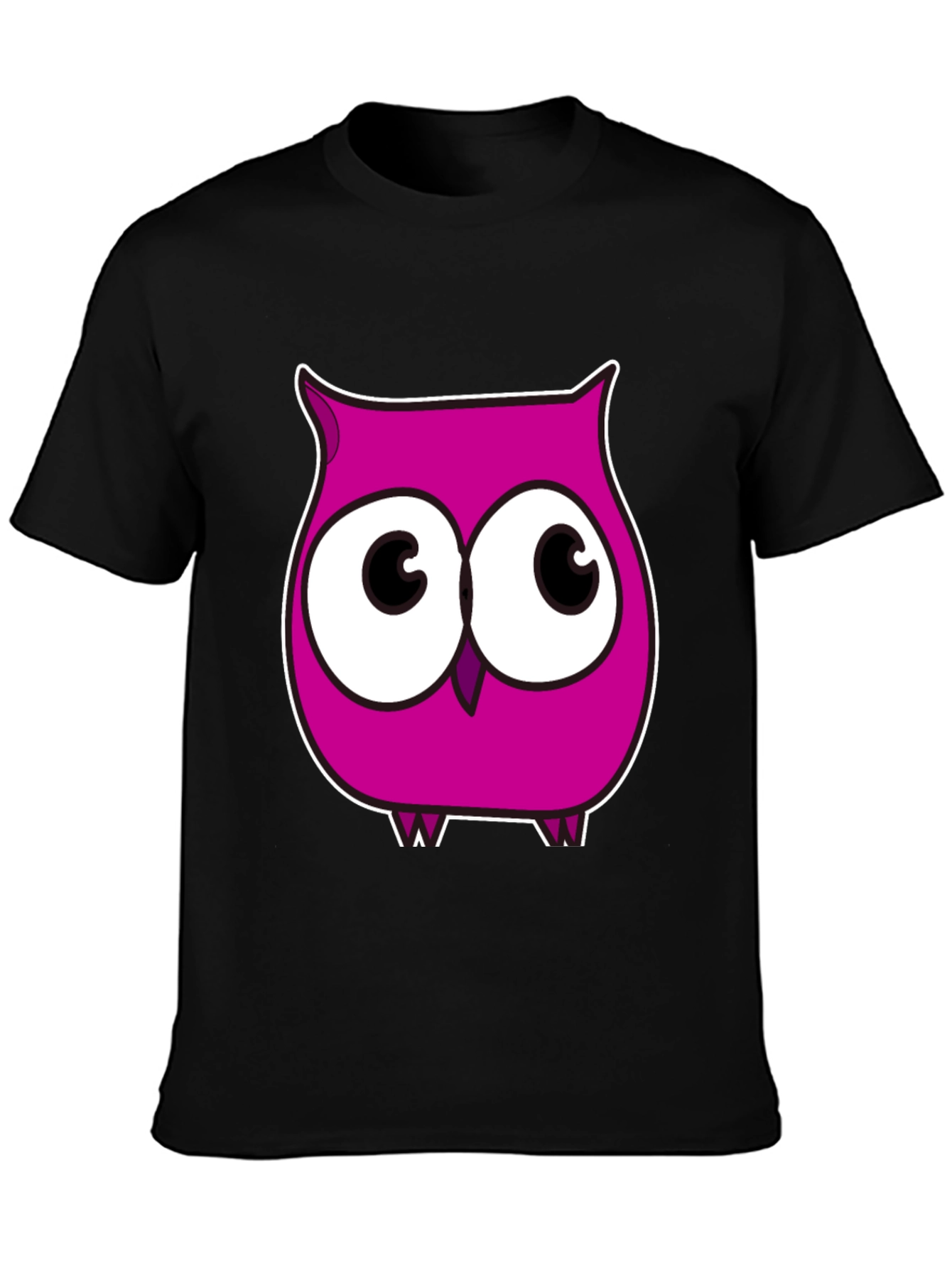 Cartoon Owl Graphic Tee - Fun and Unique!