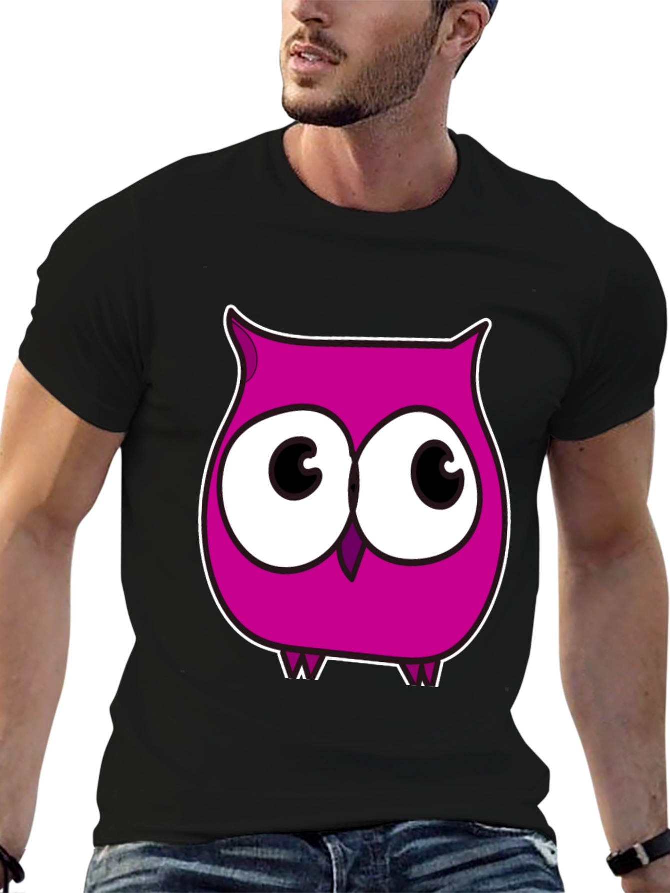 Cartoon Owl Graphic Tee - Fun and Unique!