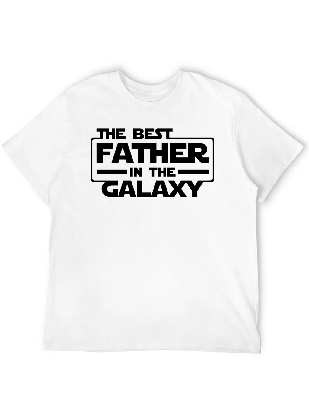 Best Father in the Galaxy Black Graphic Tee